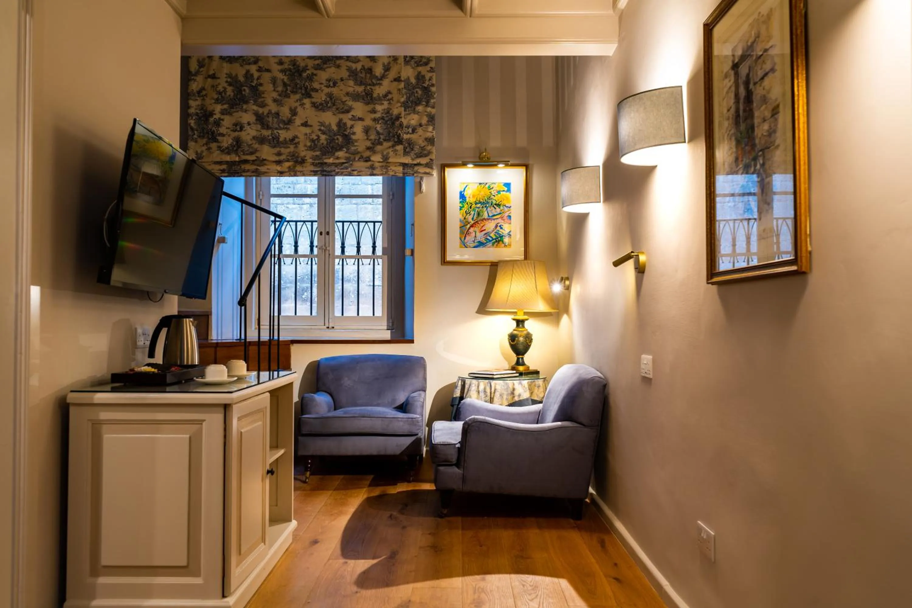 Seating area in The Xara Palace Relais & Chateaux