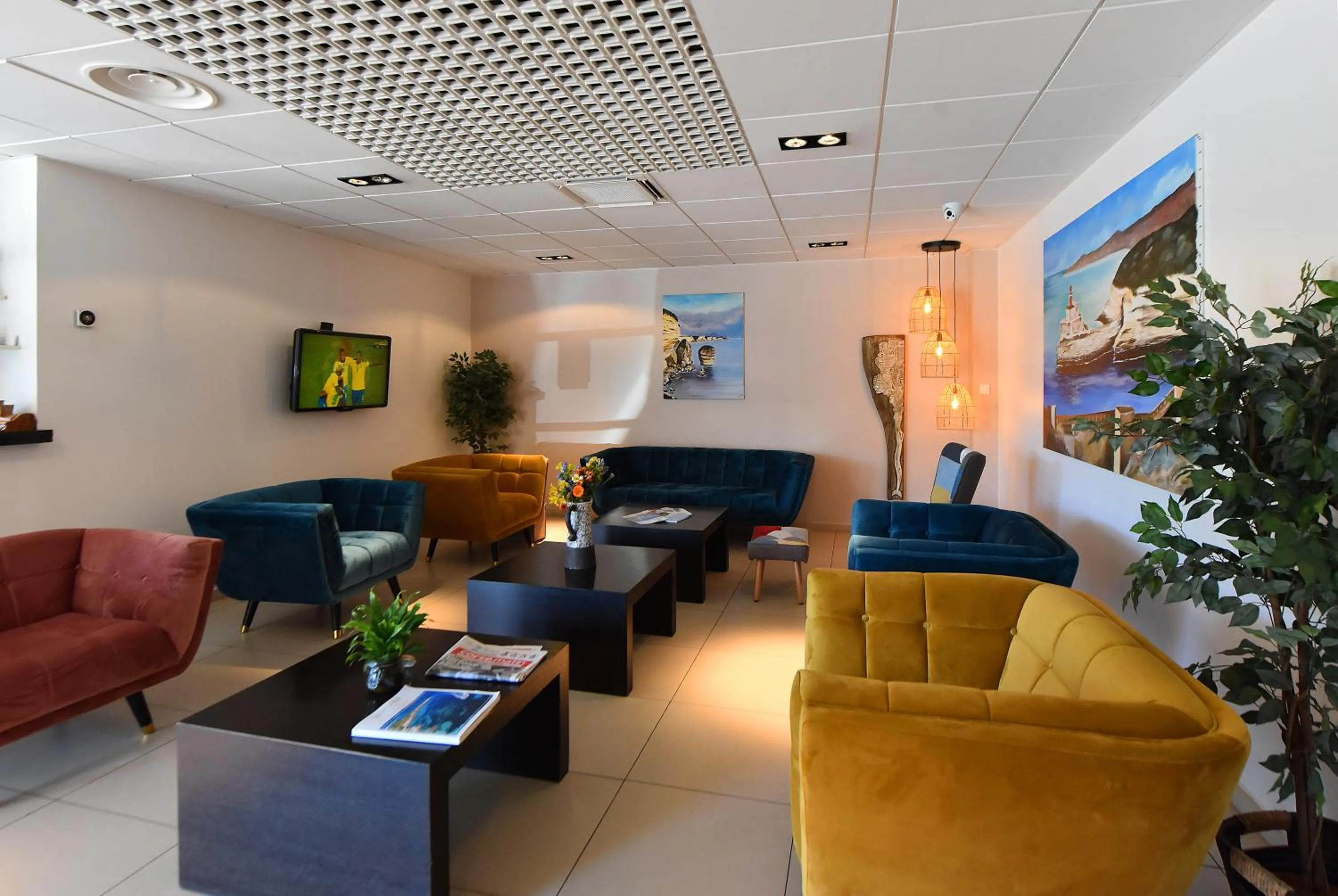 Lobby or reception in Hôtel A Madonetta