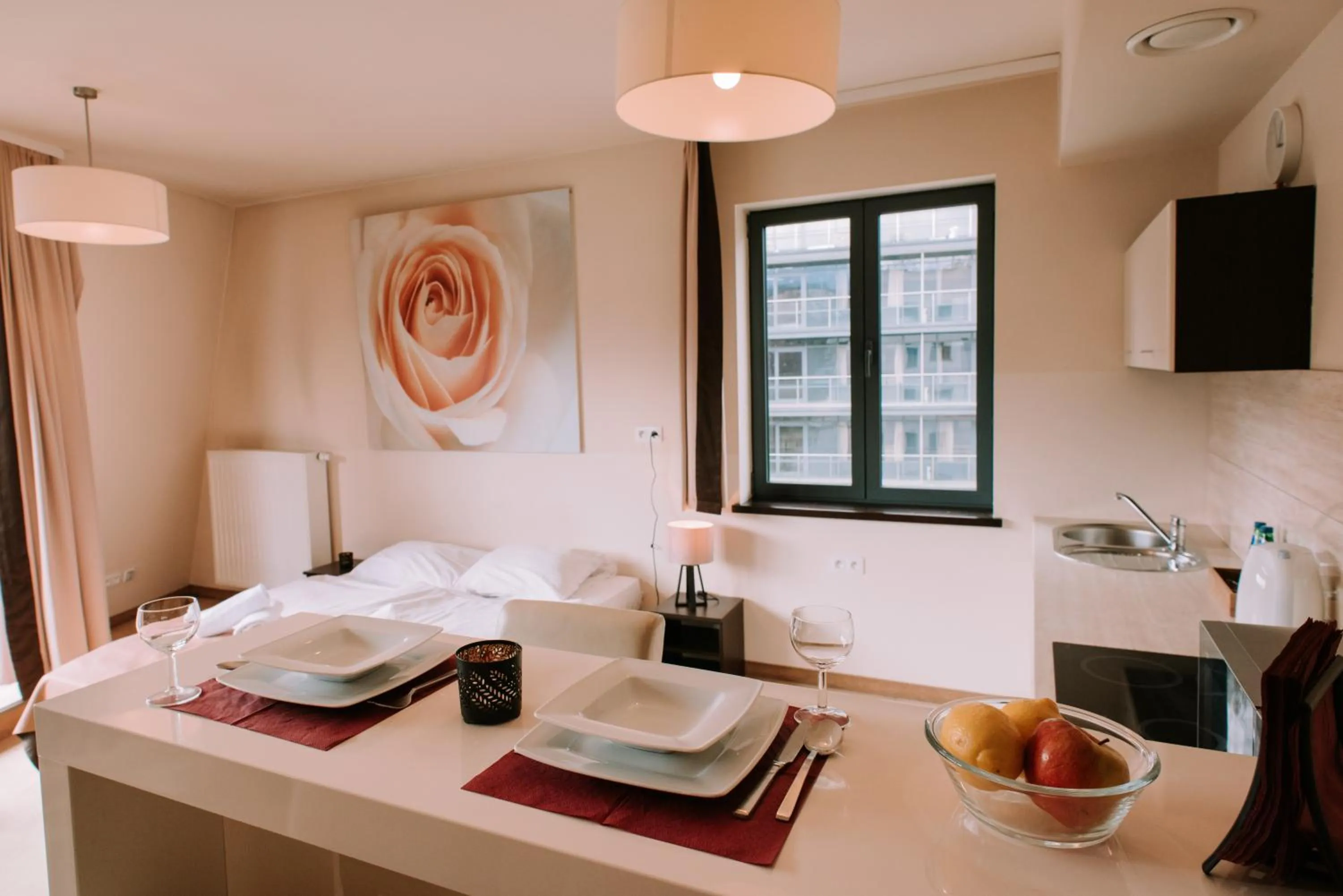 Kitchen or kitchenette, Bed in Szklane Domy