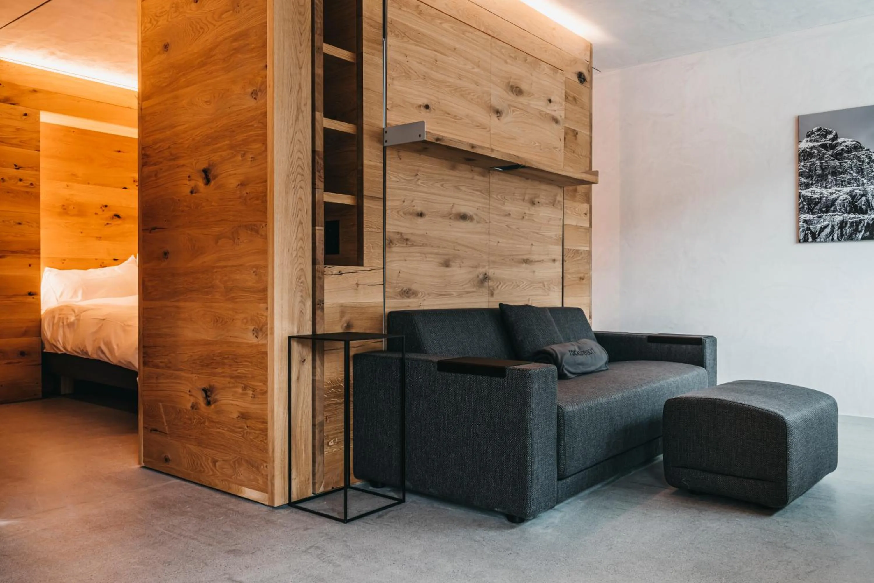 Seating area in rocksresort