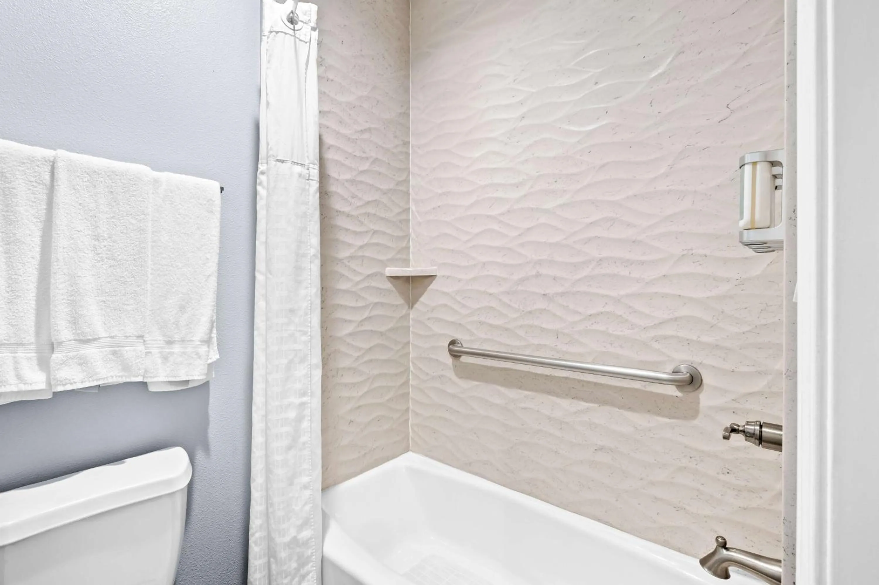 Bathroom in SureStay Hotel by Best Western Buena Park Anaheim