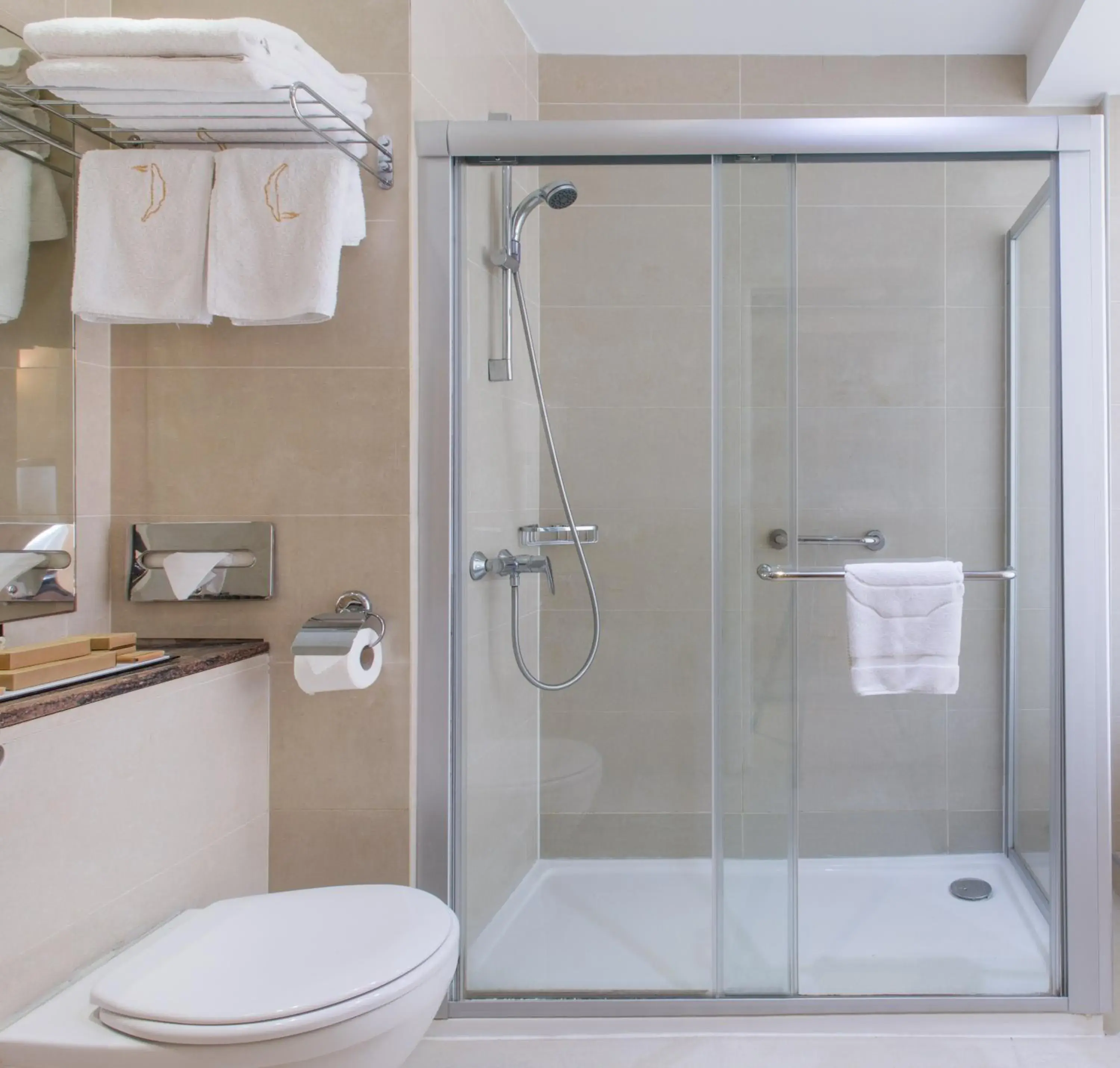 Bathroom in Golden Bay Beach Hotel Bathroom in Golden Bay Beach Hotel