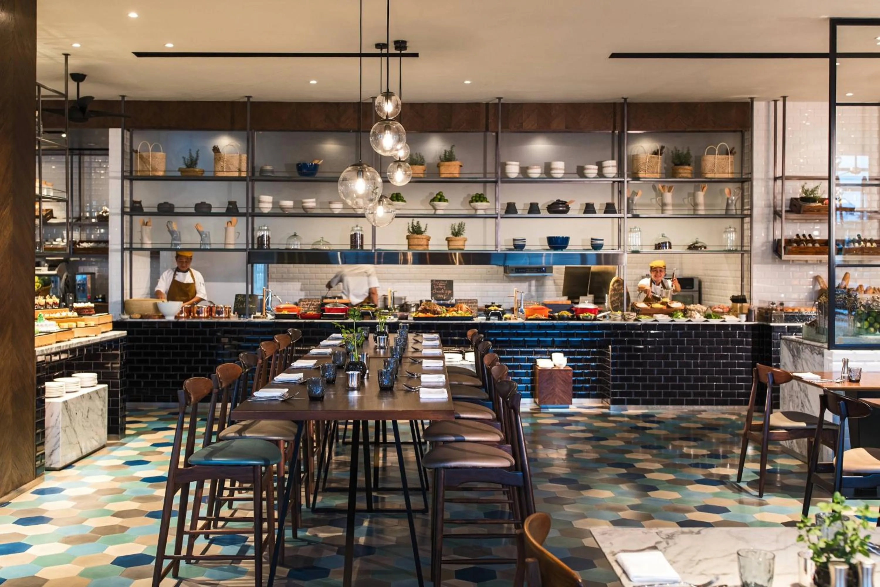 Kitchen or kitchenette in Renaissance Riverside Hotel Saigon