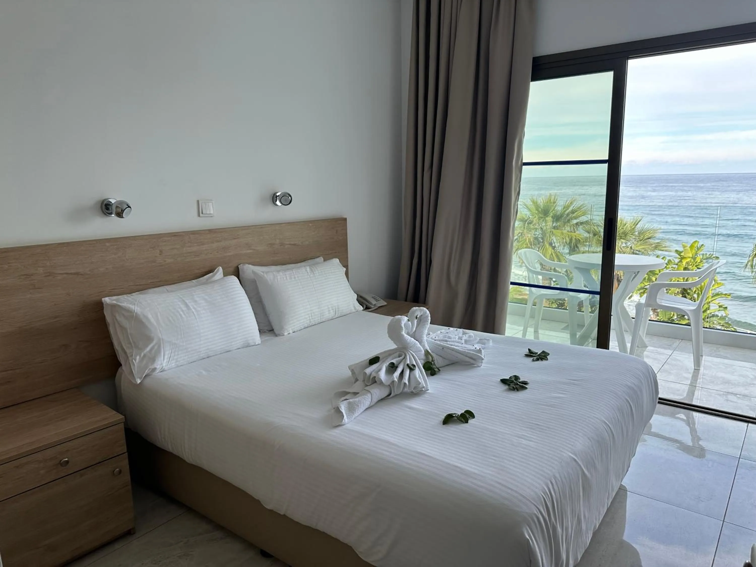Bed in Souli Beach Hotel