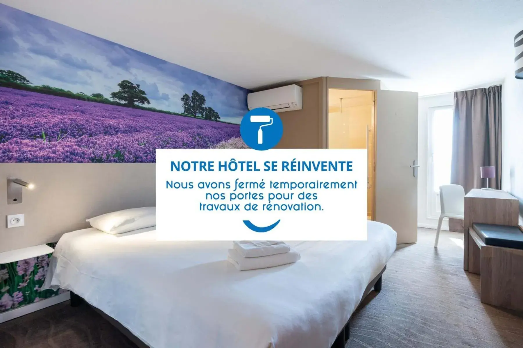 Bed in Brit Hotel Avignon Sud Le Calendal Bed in Brit Hotel Avignon Sud Le Calendal