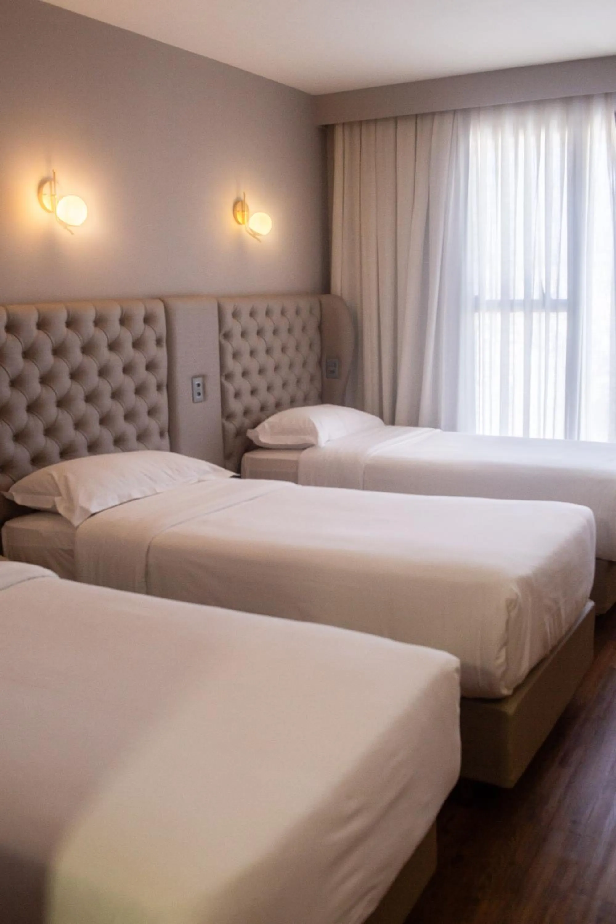 Bed in Ouro Minas Hotel Belo Horizonte, Dolce by Wyndham