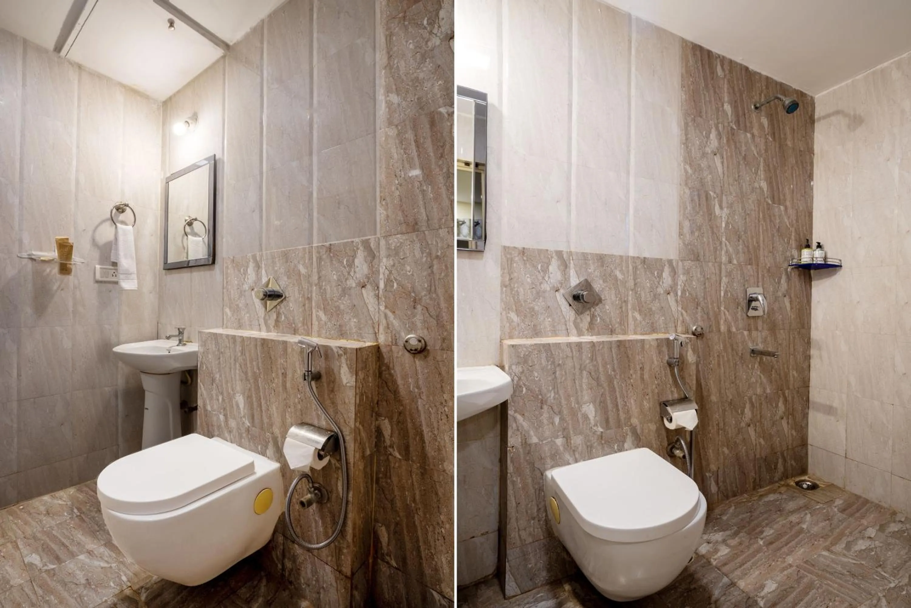 Bathroom in Treebo Srico, Banjara Hills