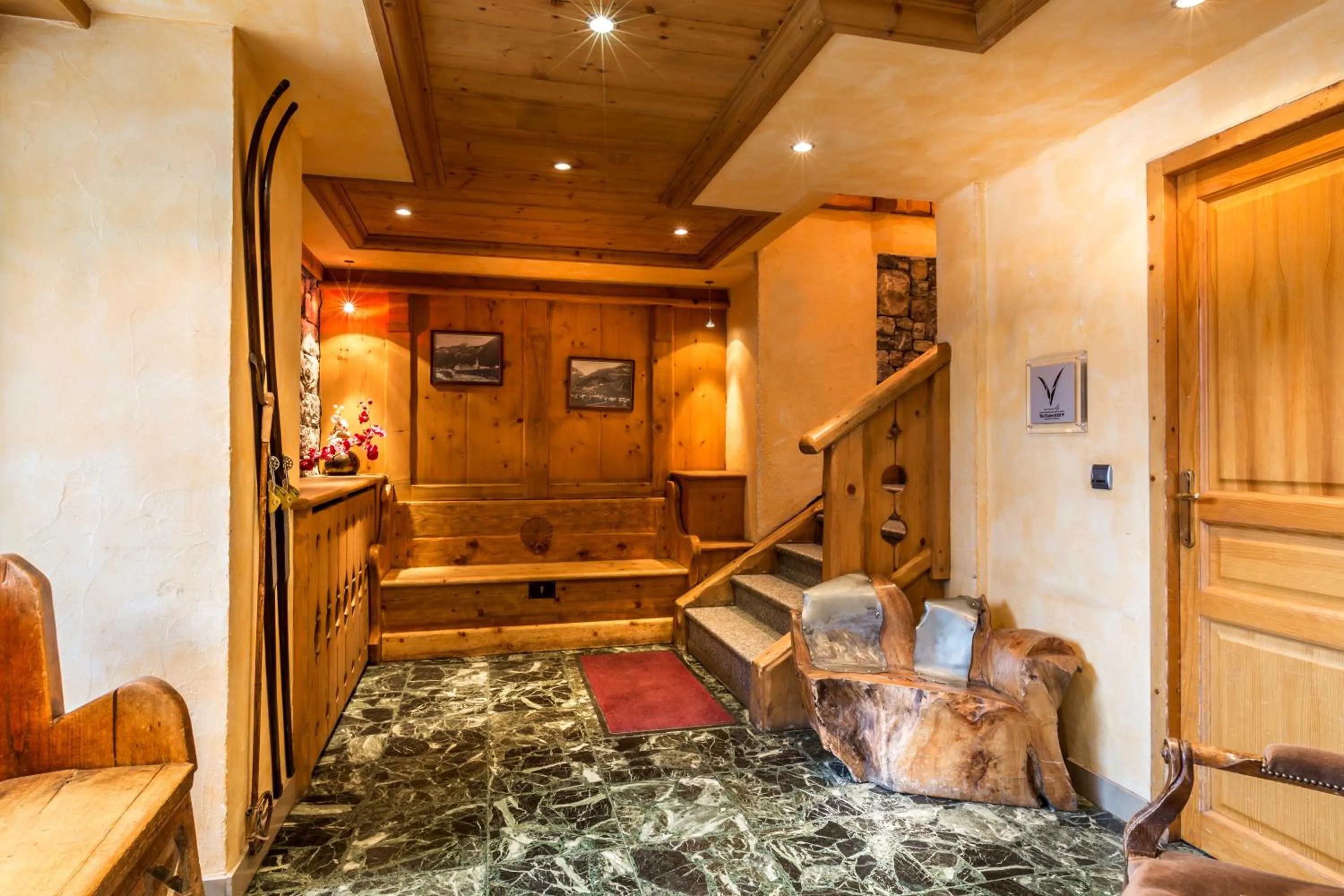 Lobby or reception in Les Crêtes Blanches