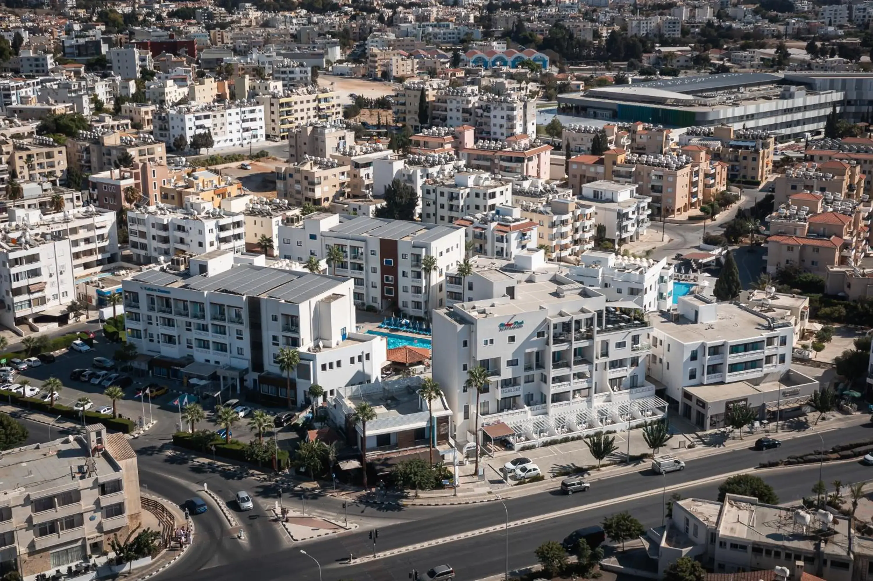 Property building in Kefalos Damon Hotel Apartments Property building in Kefalos Damon Hotel Apartments