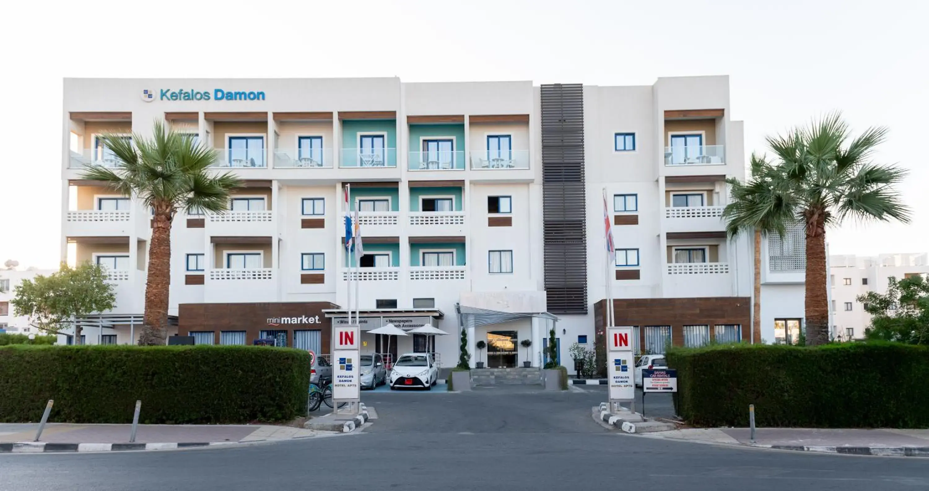 Property building in Kefalos Damon Hotel Apartments Property building in Kefalos Damon Hotel Apartments