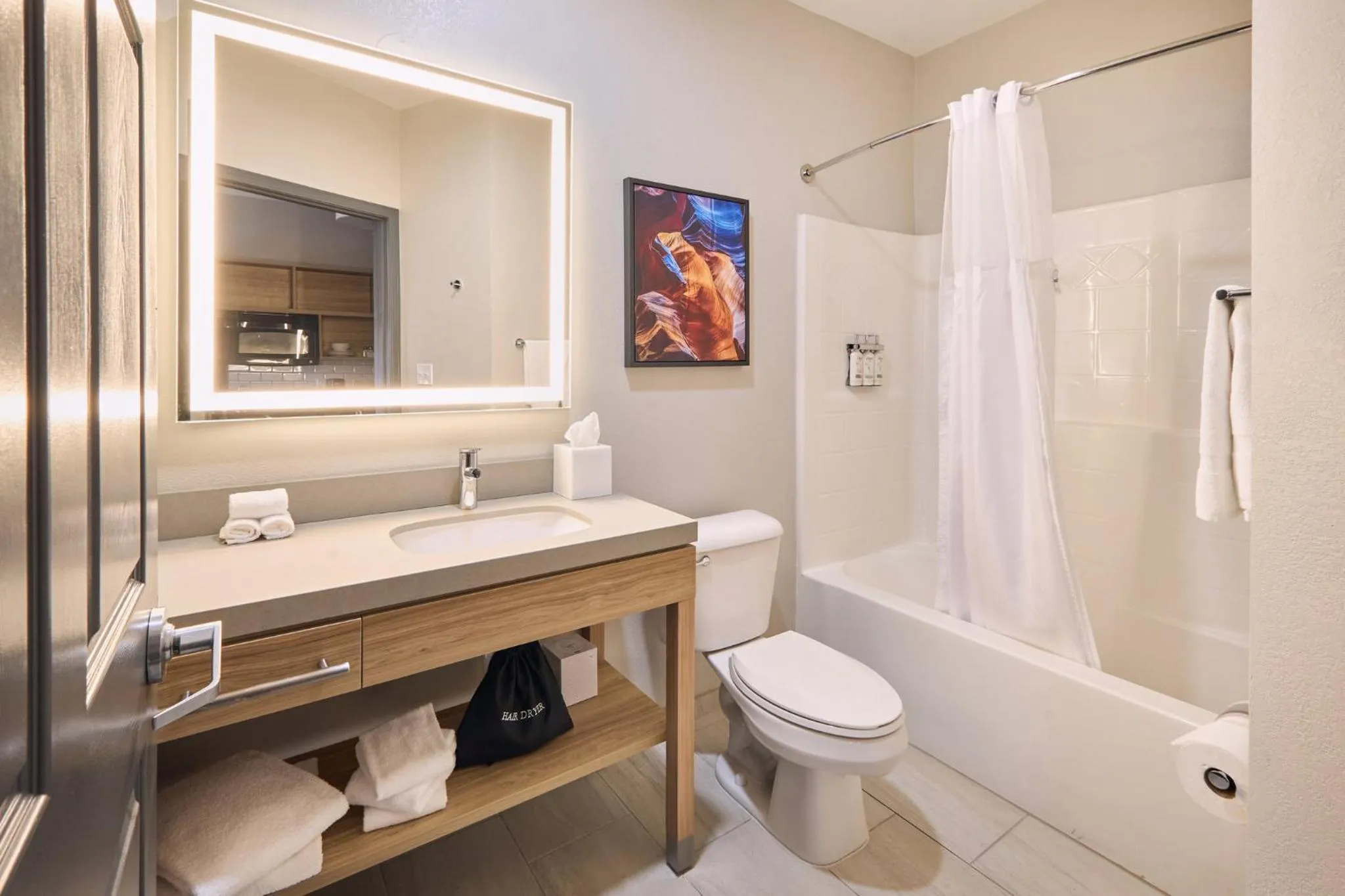 Bathroom in Candlewood Suites Hot Springs by IHG