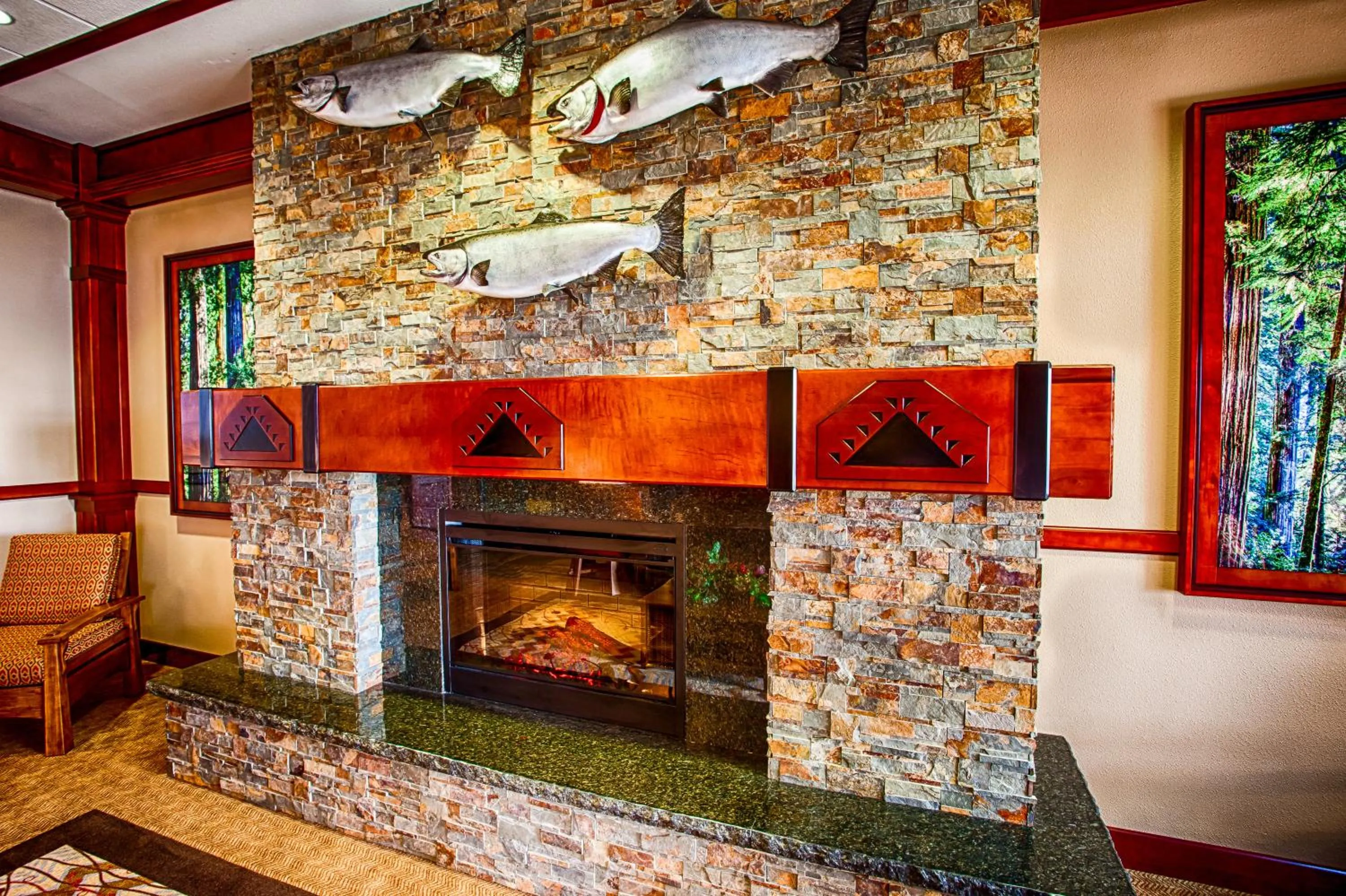 Lobby or reception in Lucky 7 Casino & Hotel (Howonquet Lodge)