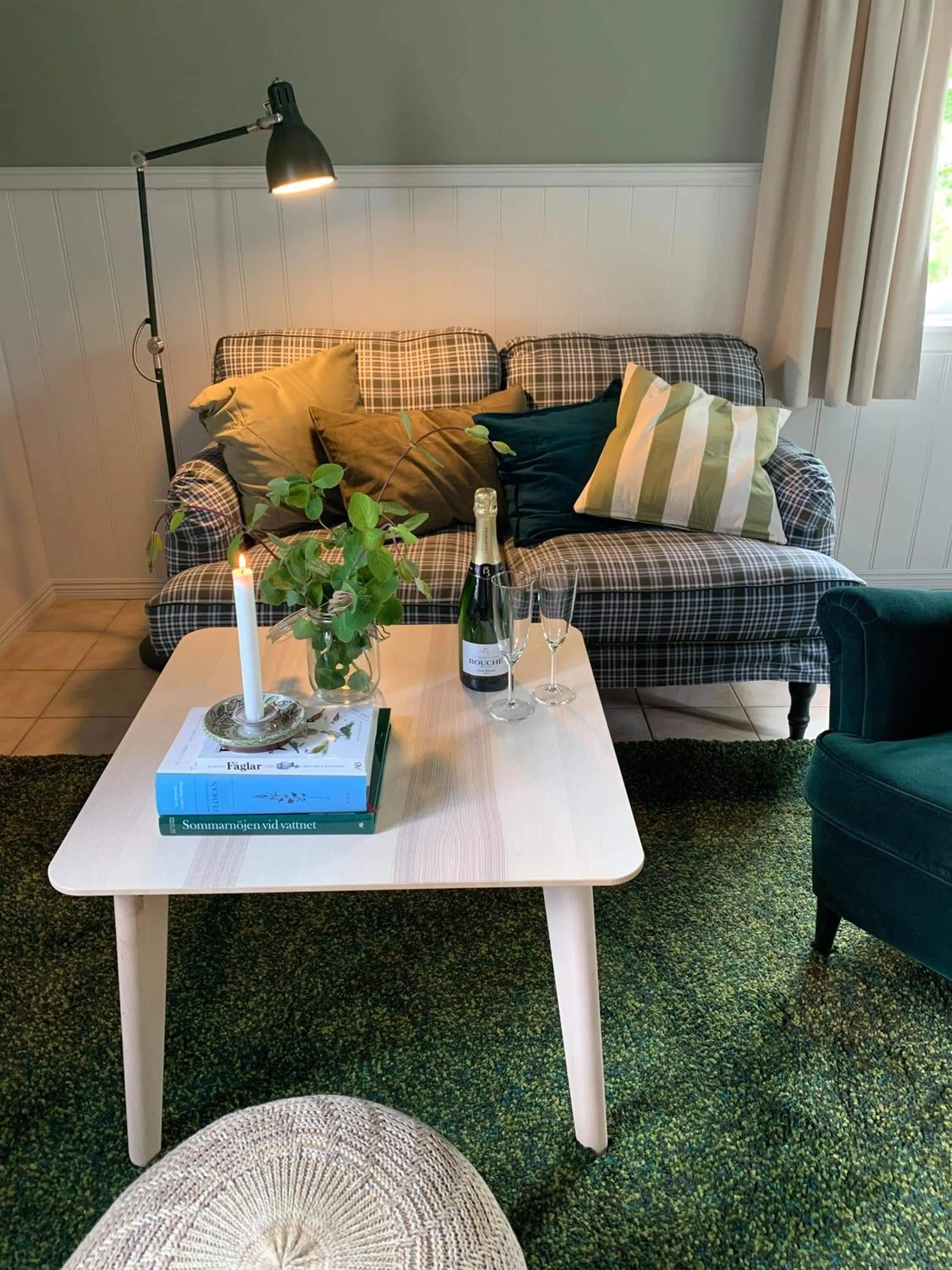 Seating area in Wallby Säteri