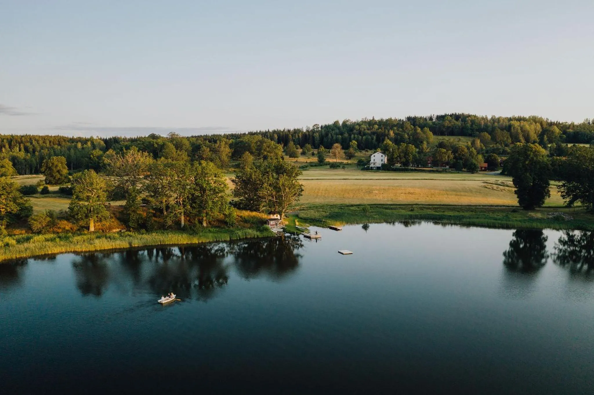 Natural landscape in Wallby Säteri