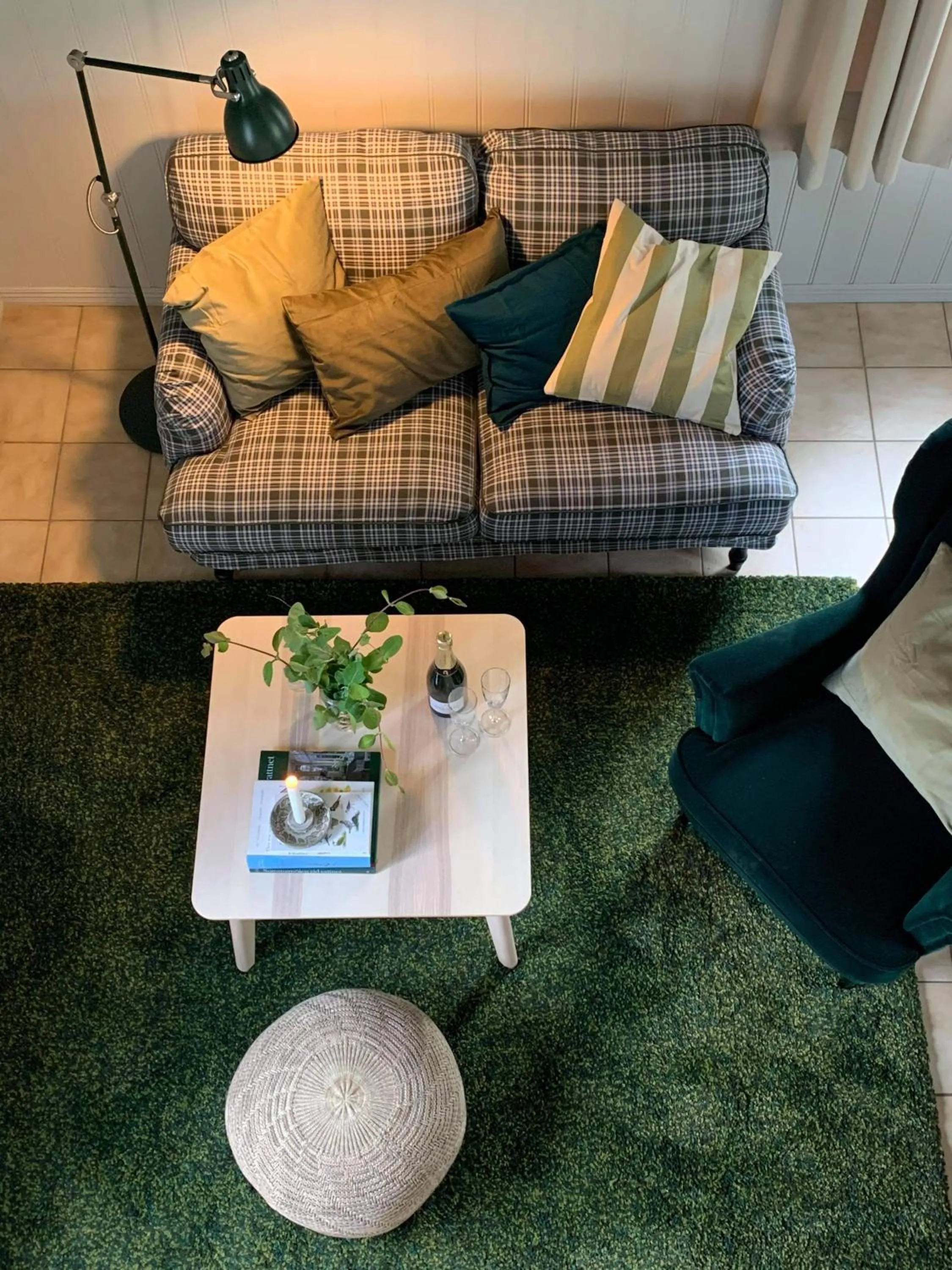 Seating area in Wallby Säteri