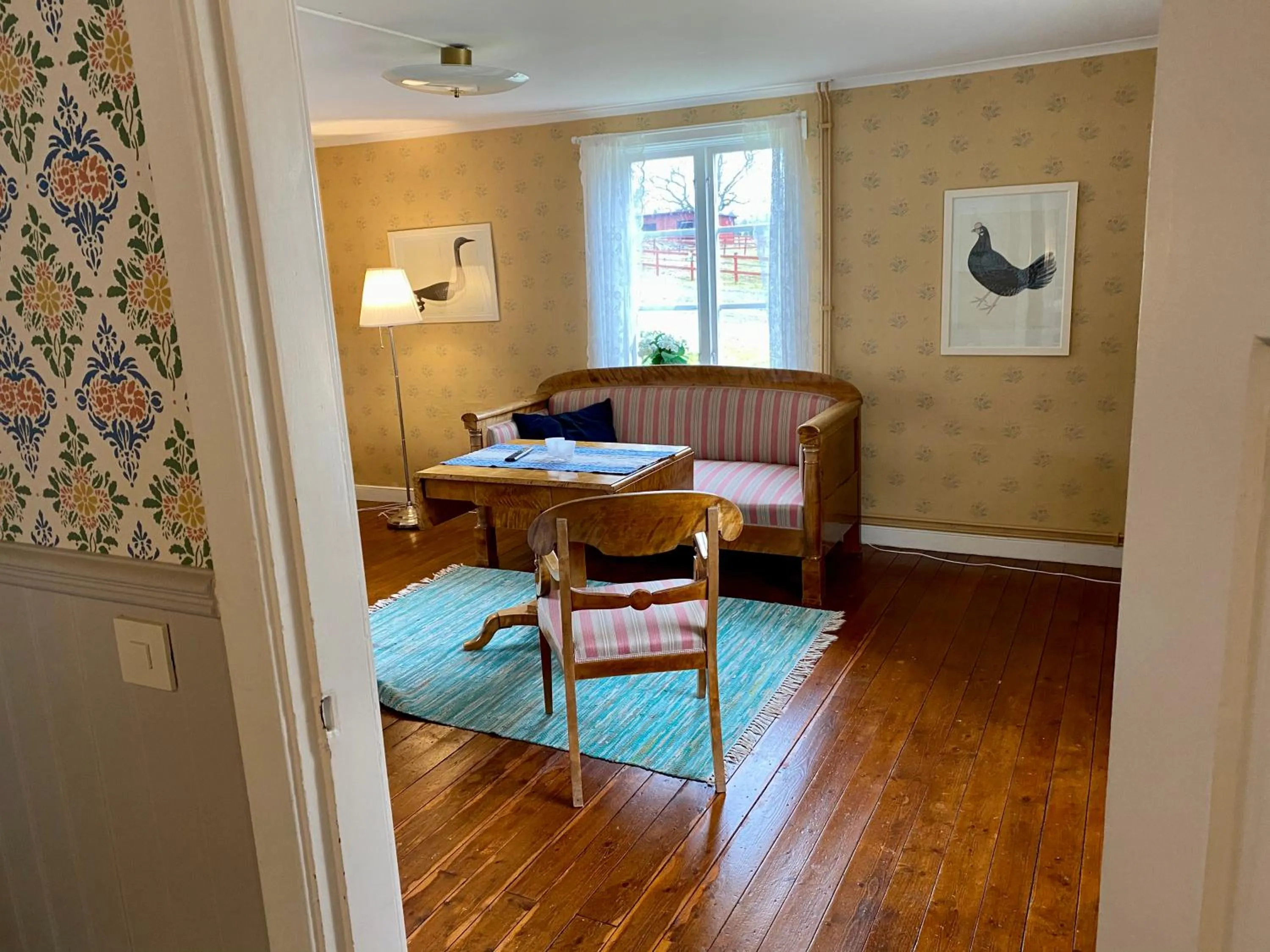 Living room, Bed in Wallby Säteri