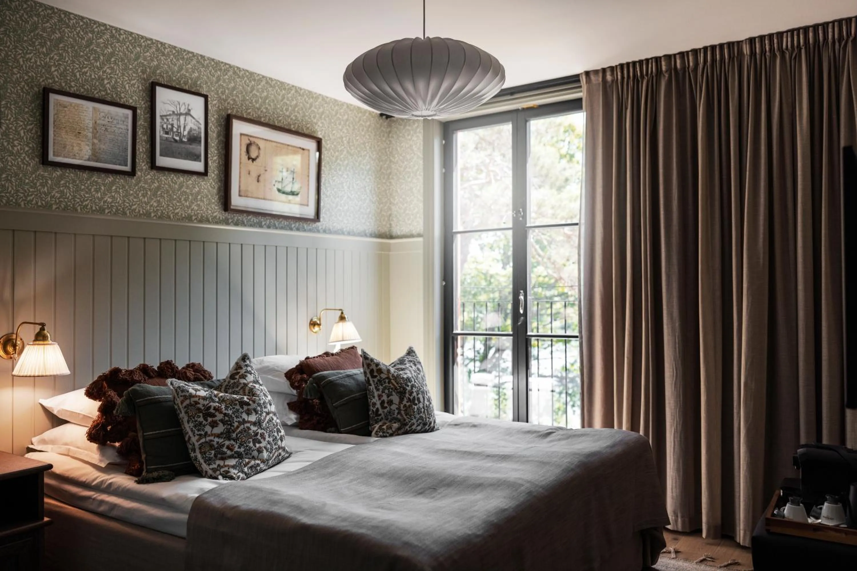 Bed in Smådalarö Gård Hotell & Spa