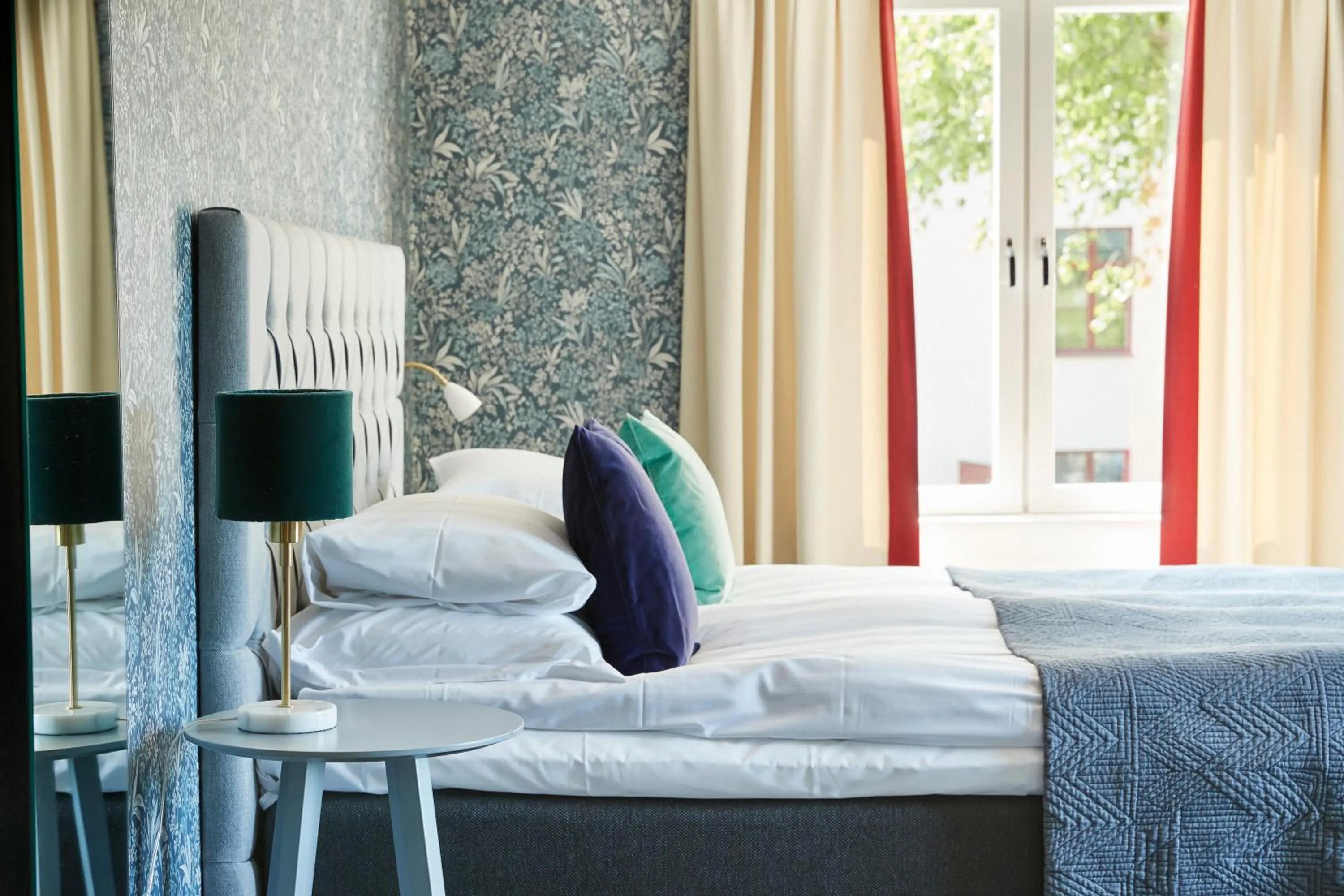 Bed in Smådalarö Gård Hotell & Spa