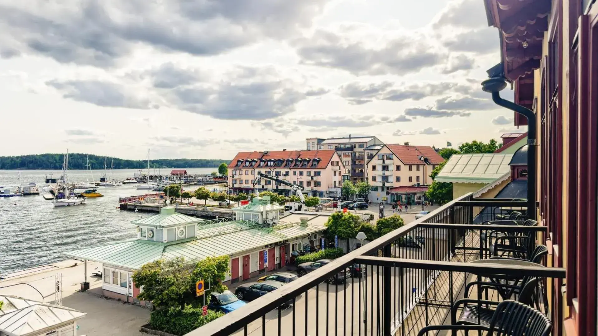 Deluxe Double Room with Balcony and Sea View - single occupancy in Waxholms Hotell Deluxe Double Room with Balcony and Sea View - single occupancy in Waxholms Hotell