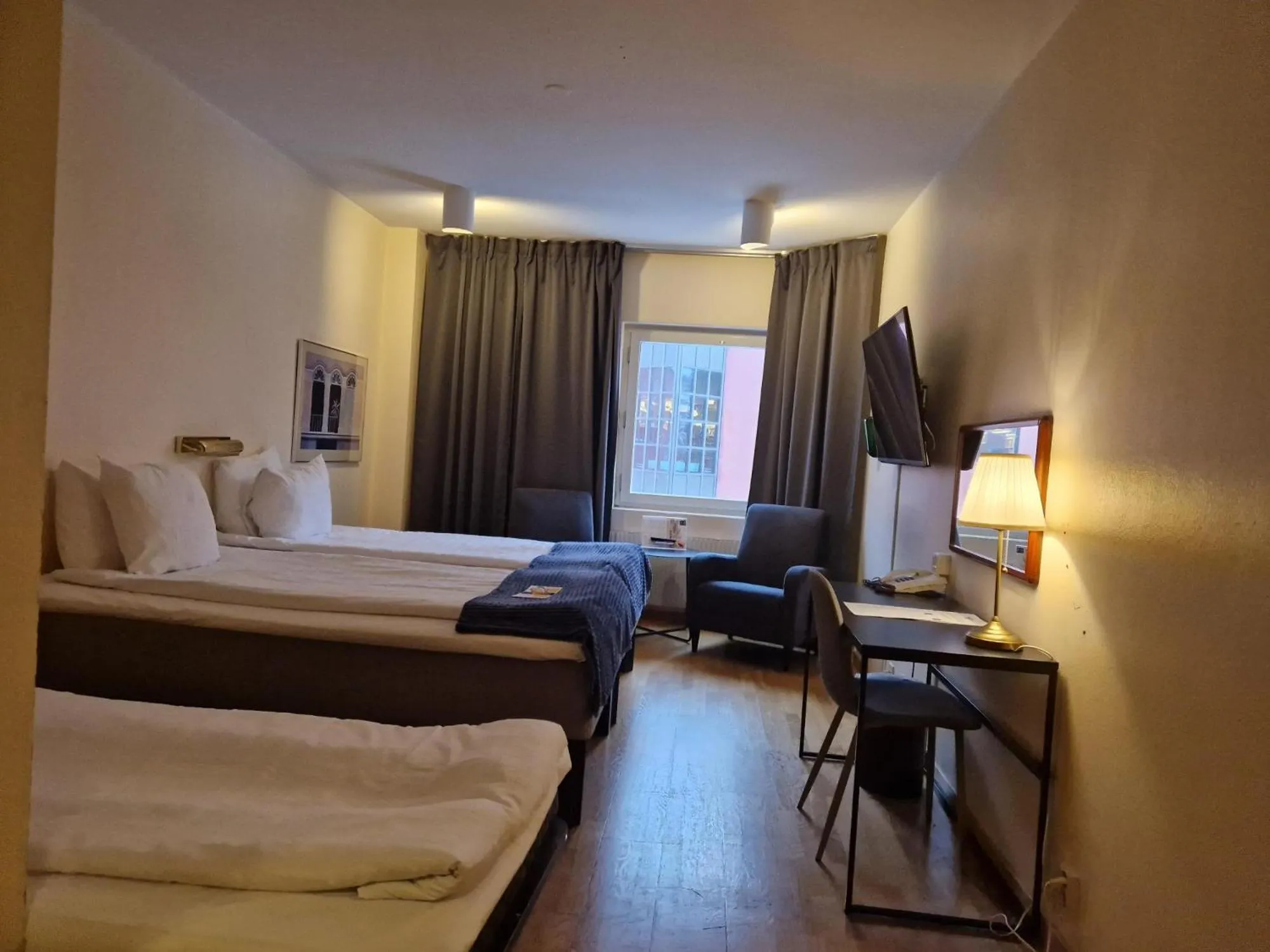 Photo of the whole room, Bed in First Hotel Statt Örnsköldsvik