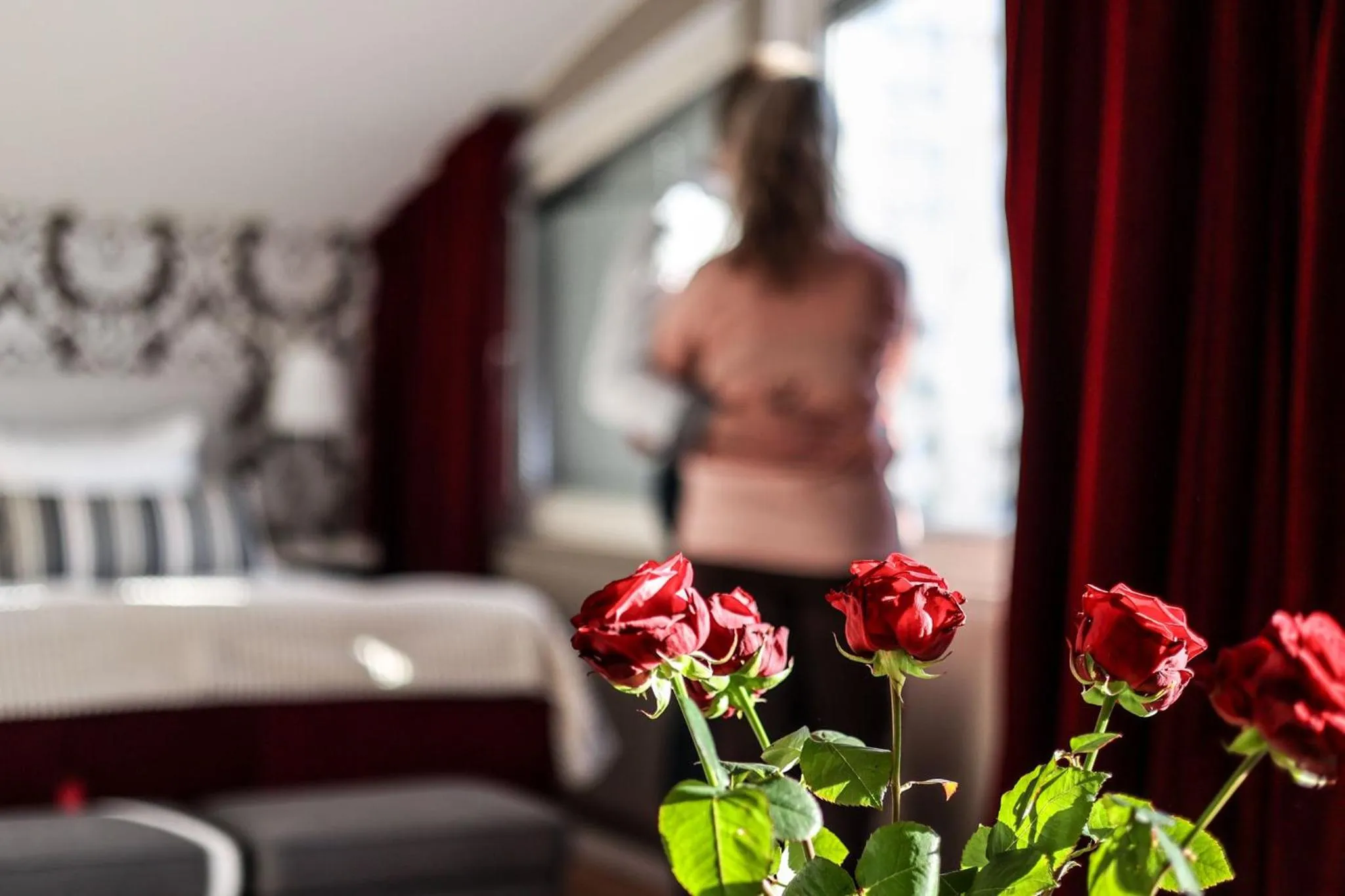 Bedroom, Bed in First Hotel Statt Örnsköldsvik