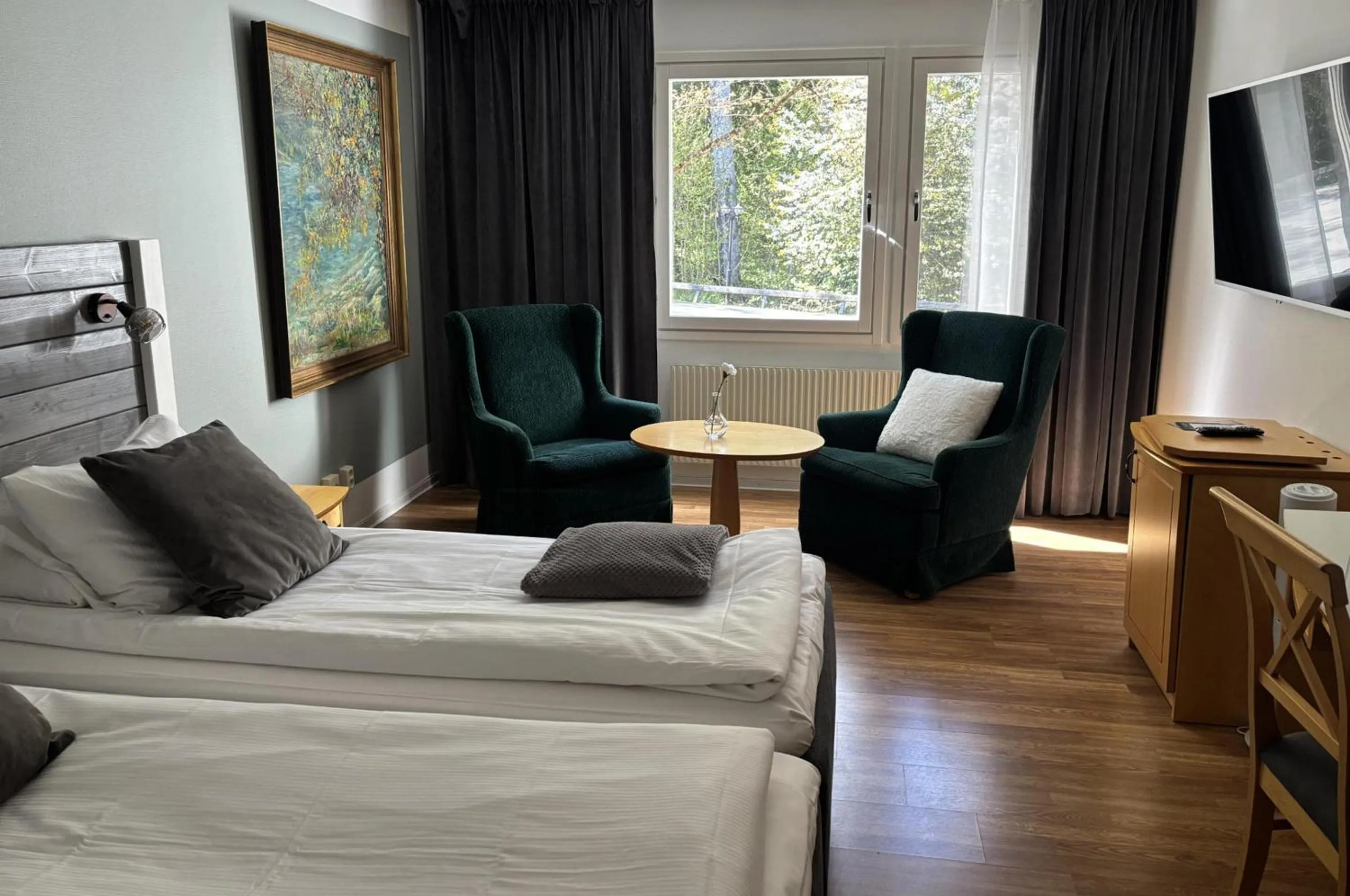 Bedroom, Bed in Hotel Ullinge