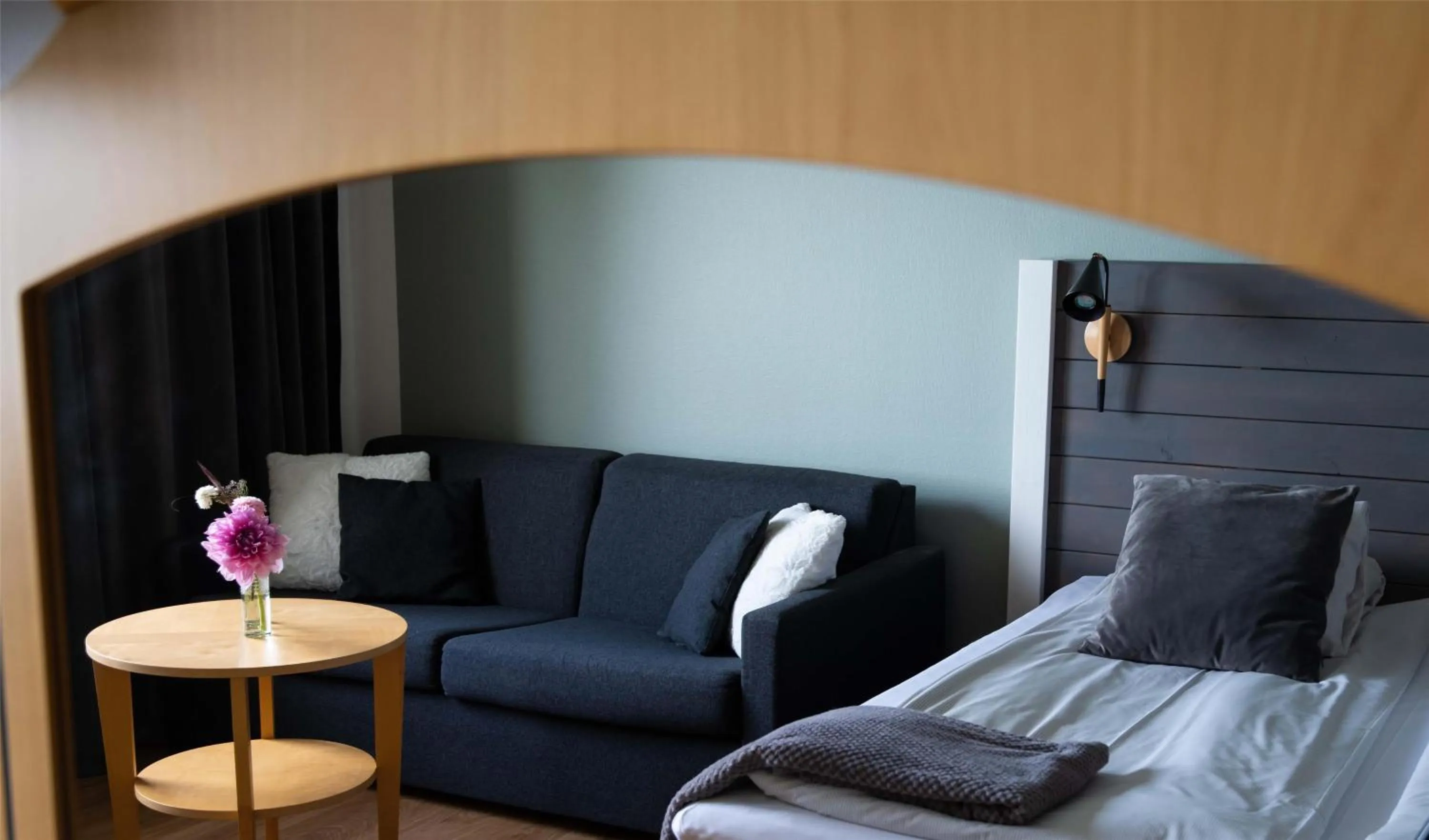 Bedroom, Bed in Hotel Ullinge