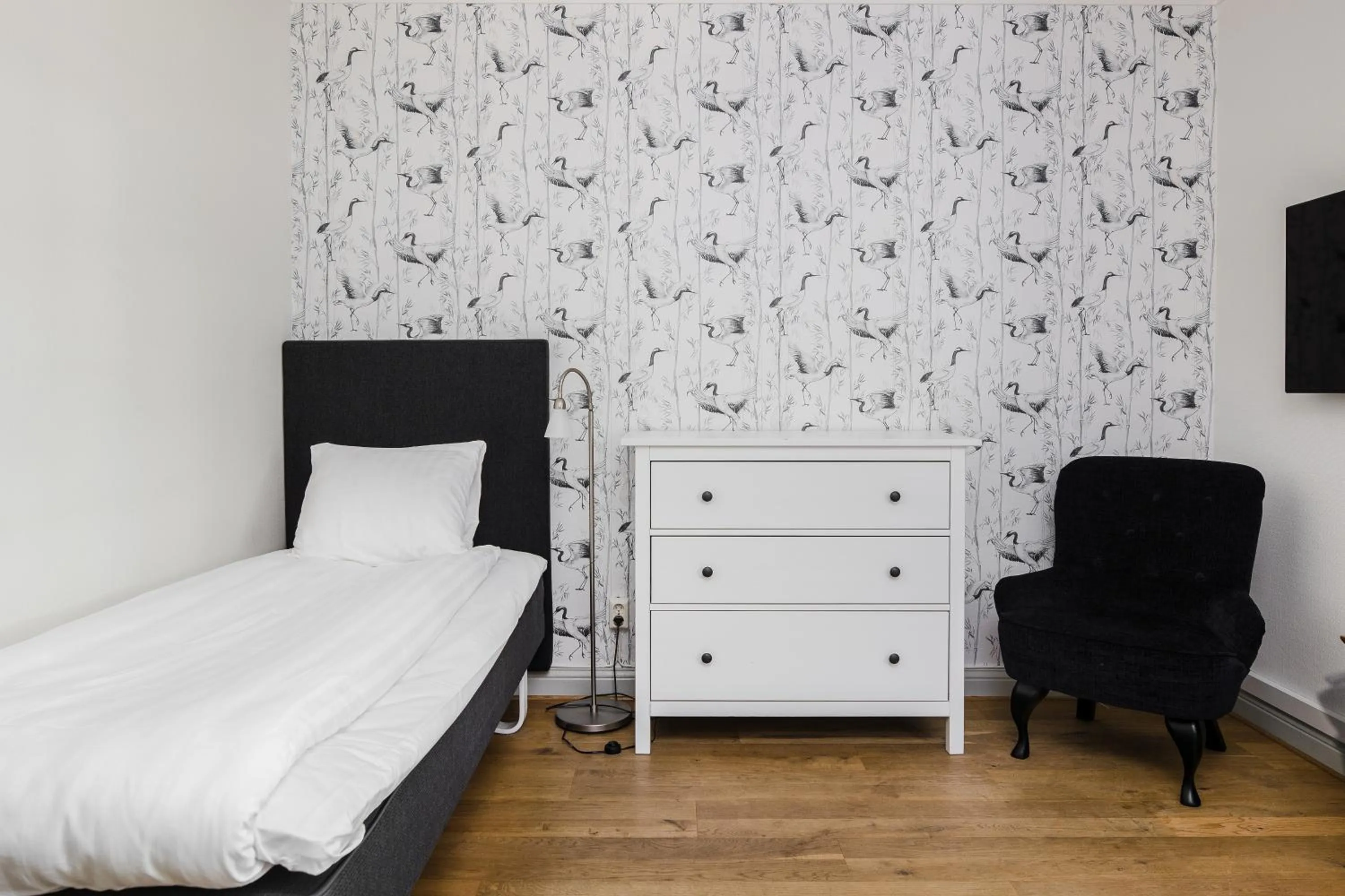 Bed in Hotel Gyllene Uttern