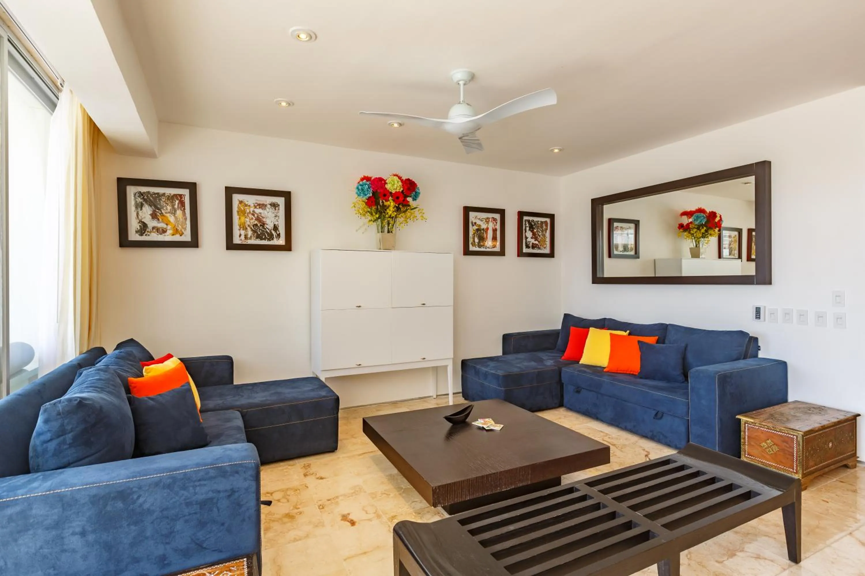 Living room in Magia Beachside Condo