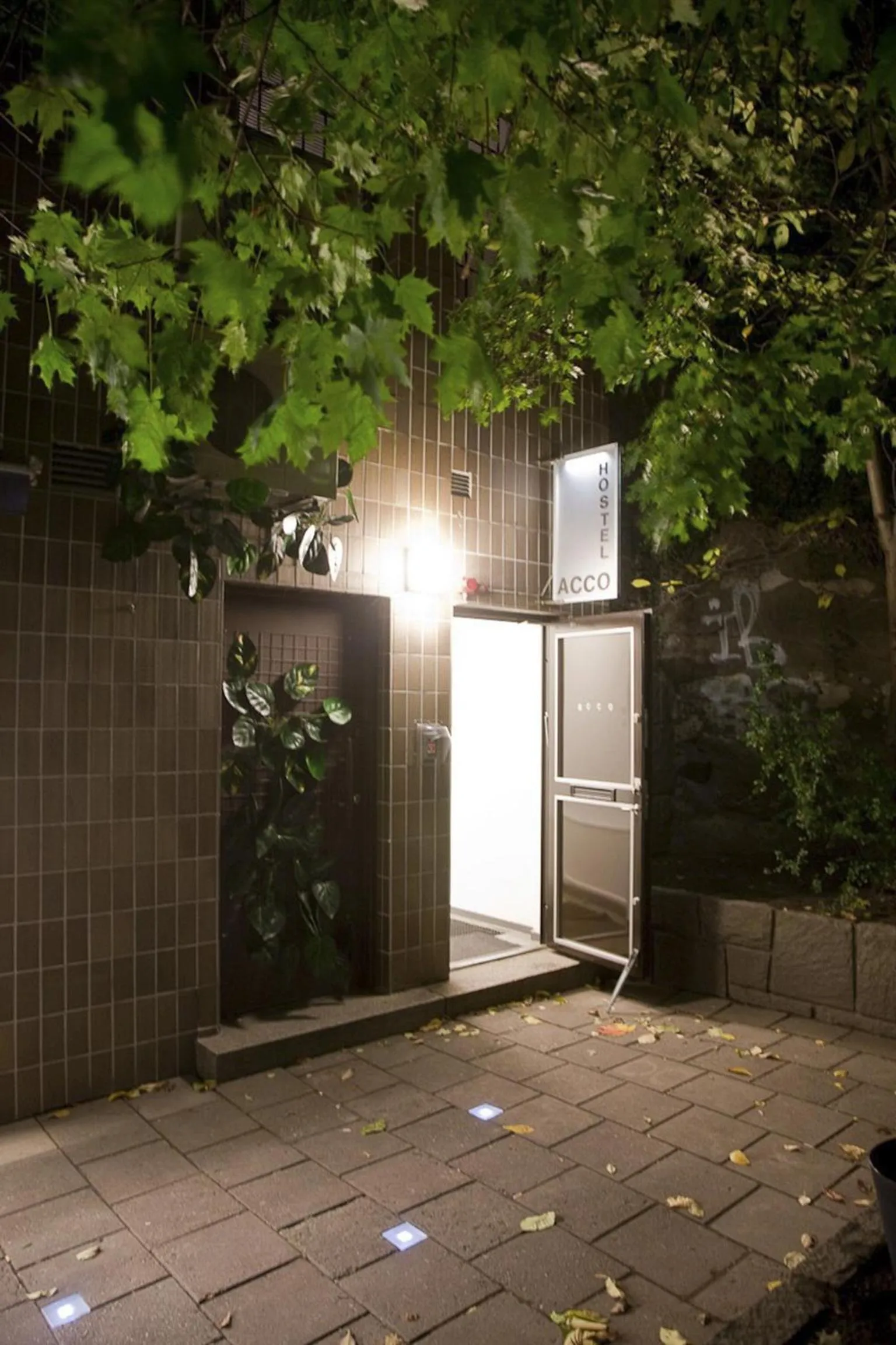 Facade/entrance in Acco Hostel