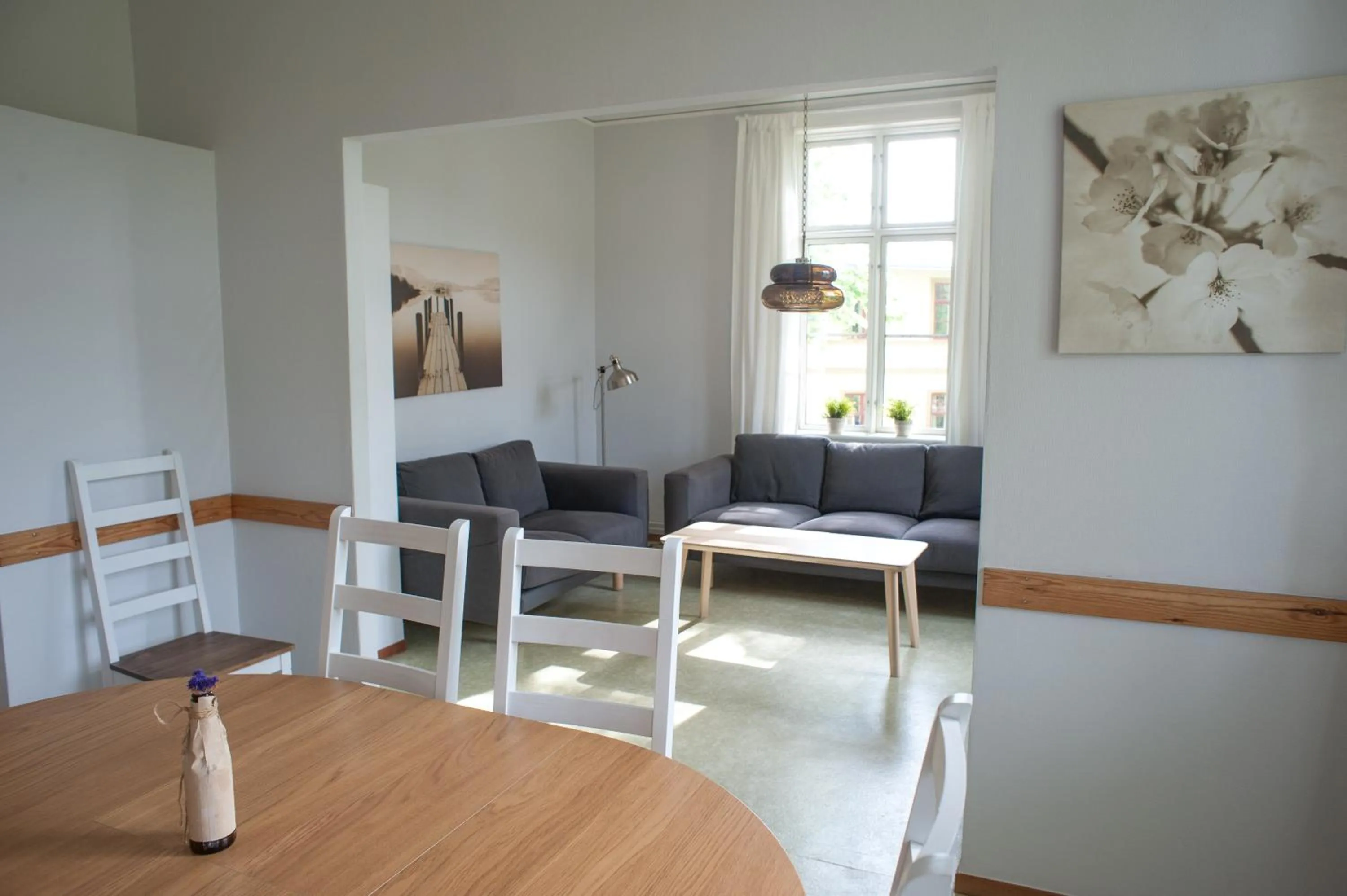 Seating area in Ronneby Brunnspark Vandrarhem och B&B
