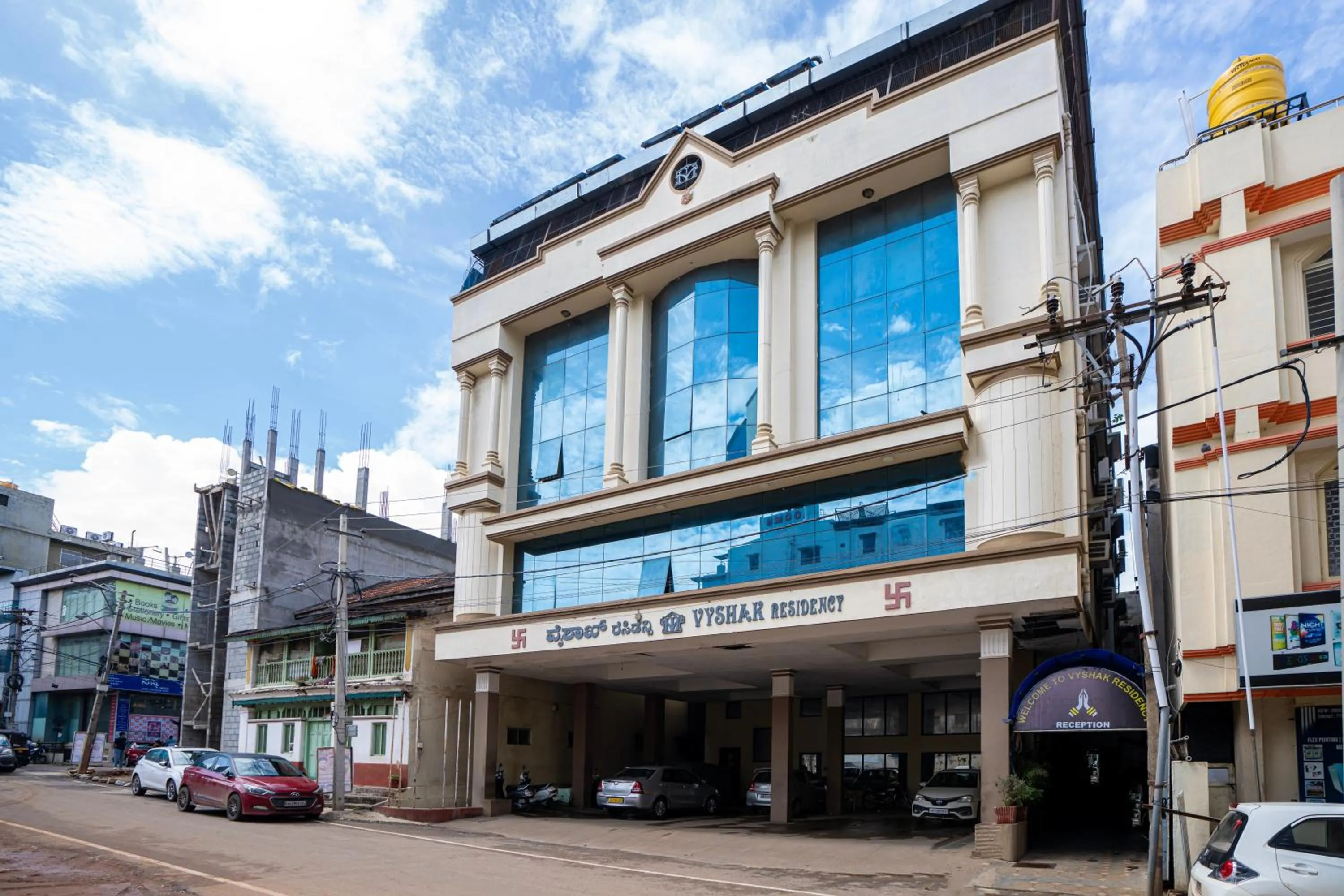 Property building in Hotel Vyshak residency