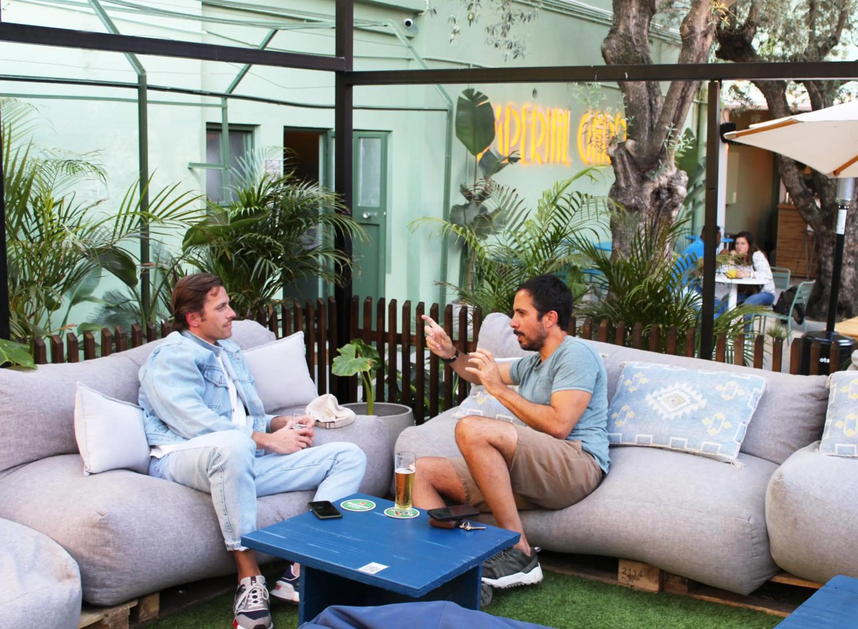 Patio in Sant Jordi Hostels Lisbon