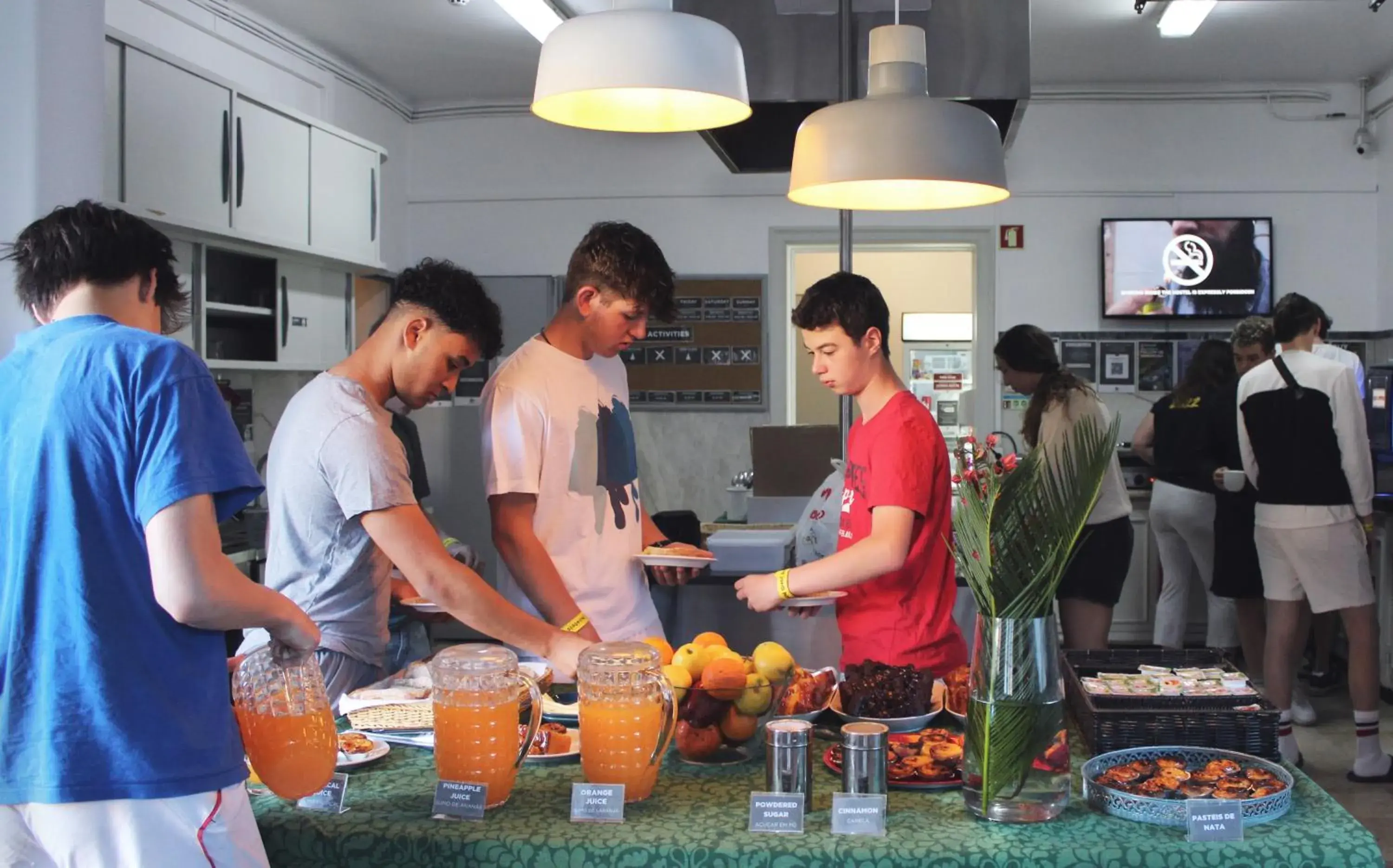 Buffet breakfast in Sant Jordi Hostels Lisbon Buffet breakfast in Sant Jordi Hostels Lisbon