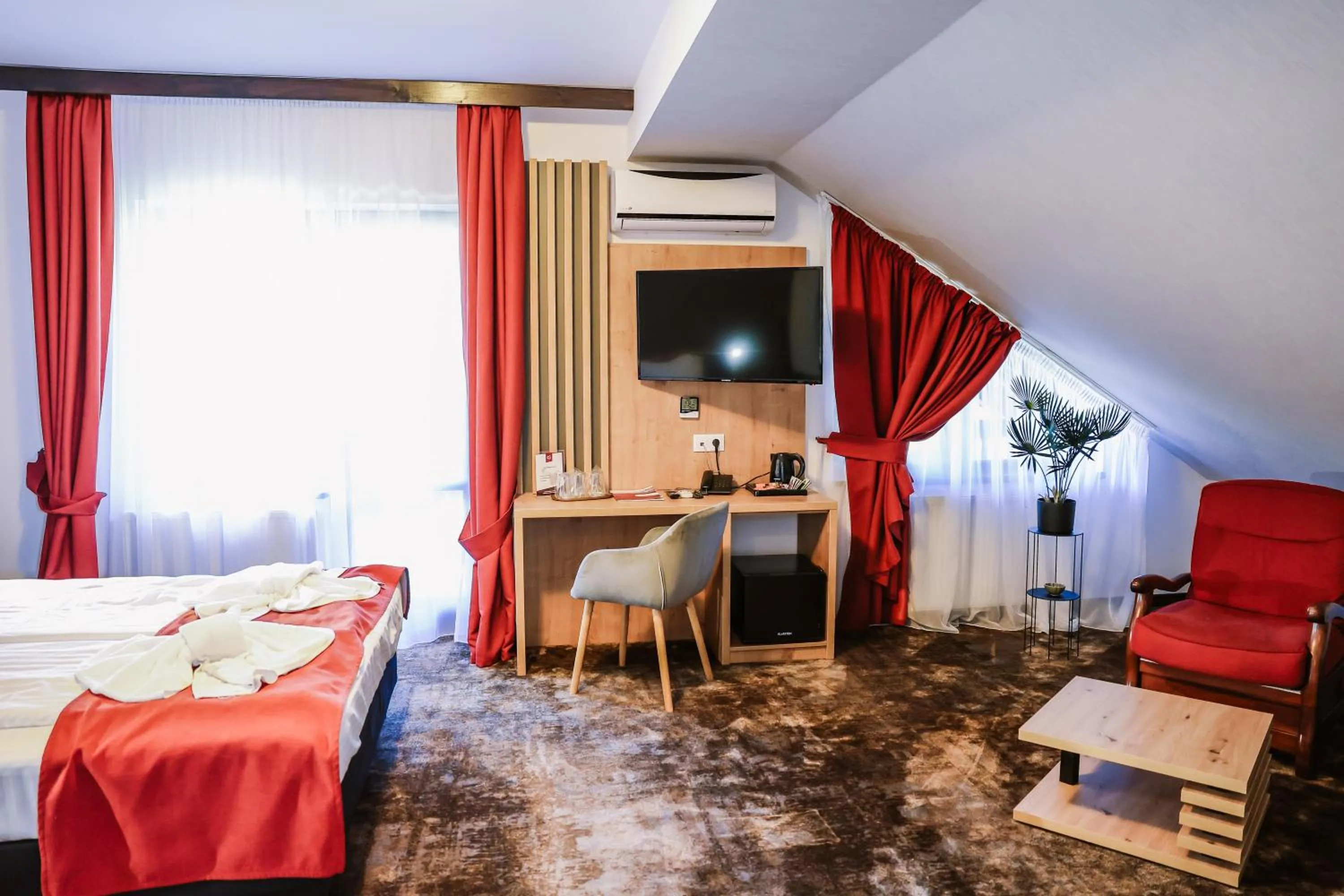 Bed in Hotel Relax Sovata