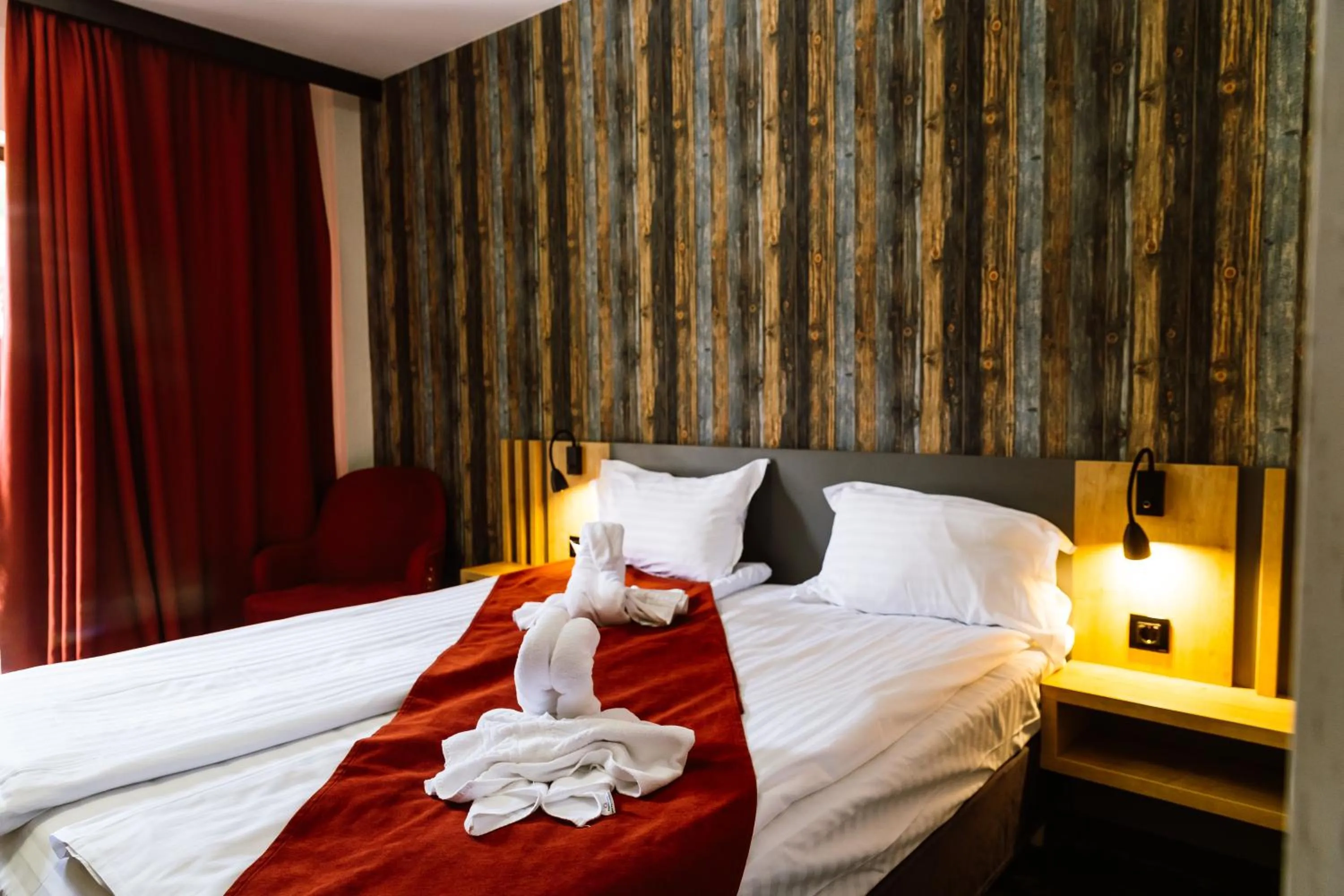 Bed in Hotel Relax Sovata