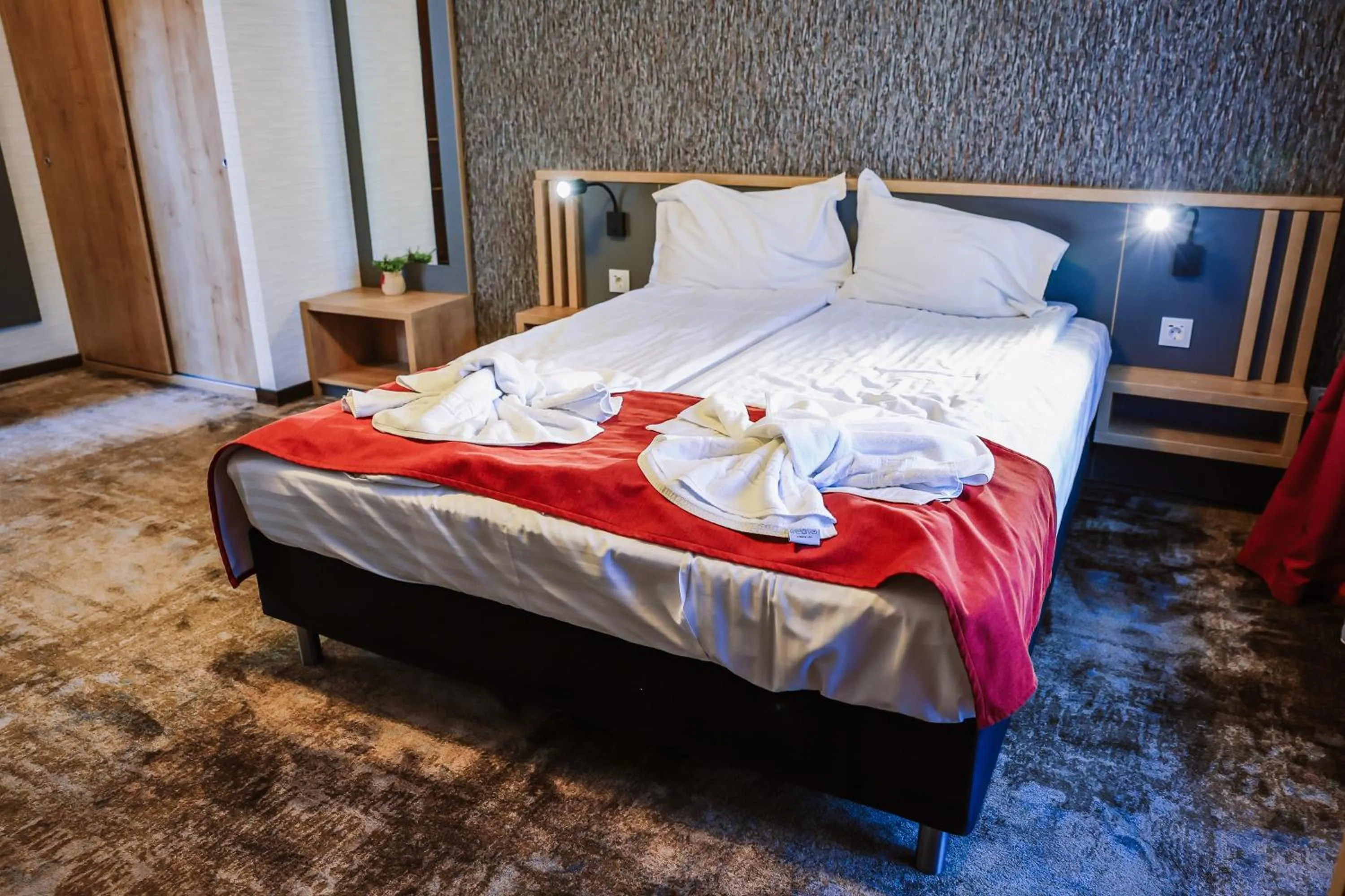 Bed in Hotel Relax Sovata