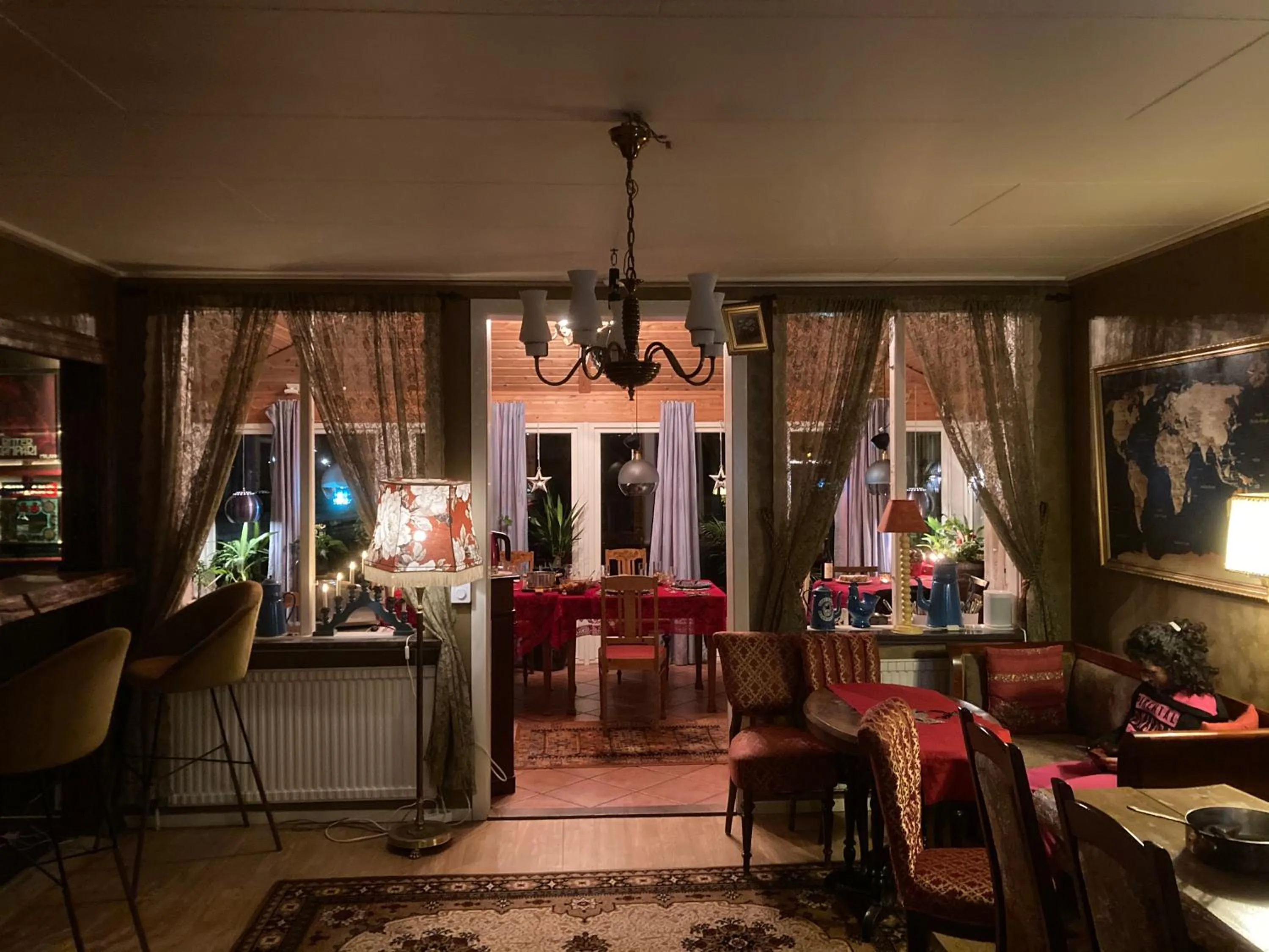 Living room in Madam Blå Hotel