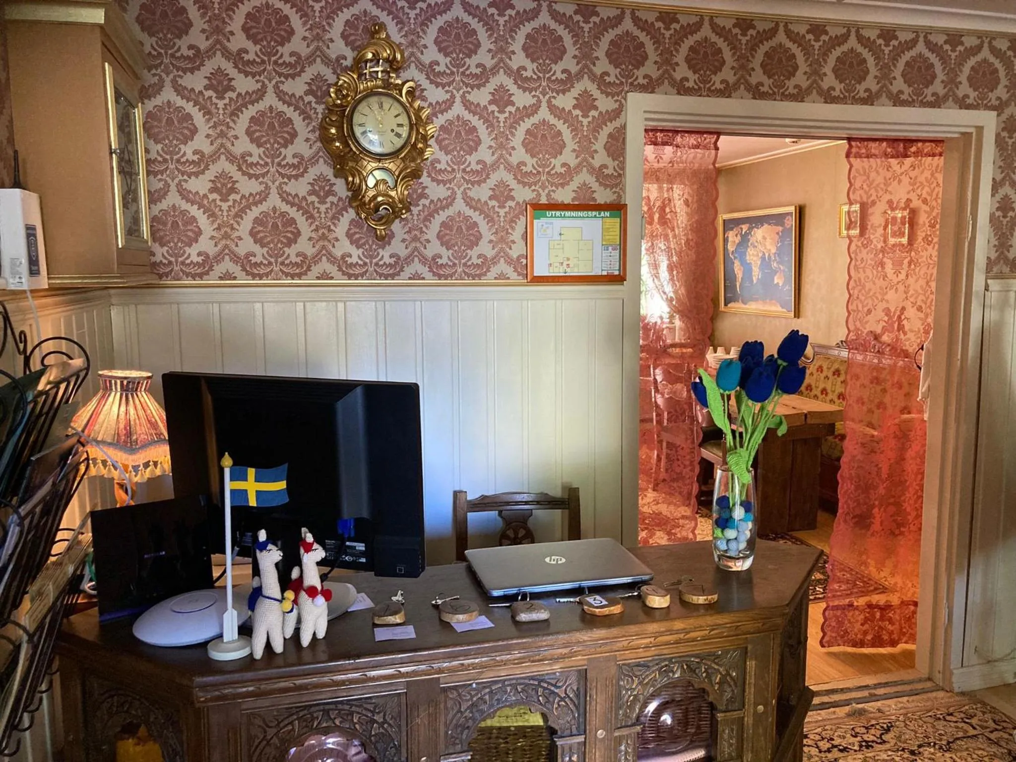 Lobby or reception in Madam Blå Hotel