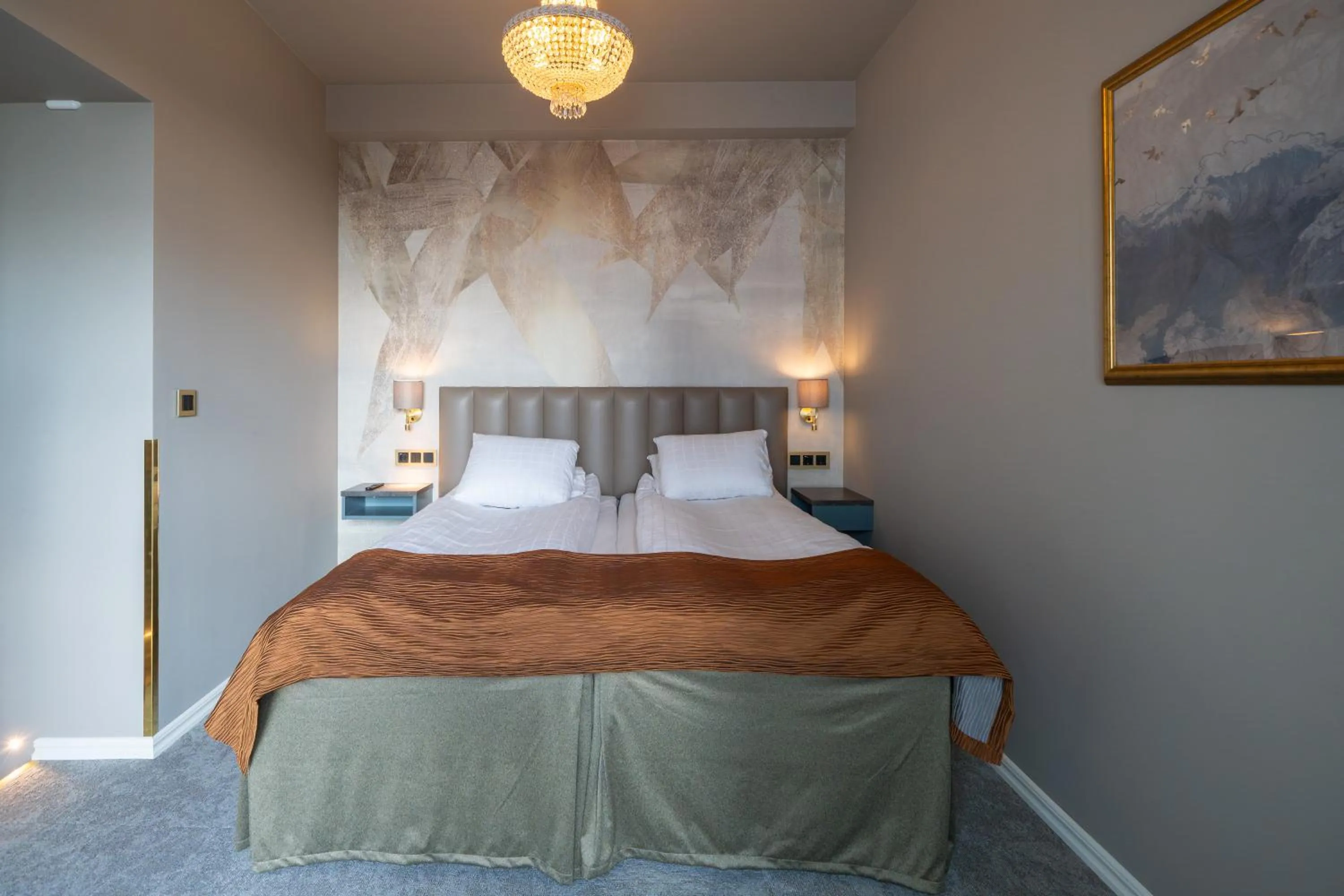 Bedroom, Bed in Scandic Arvika