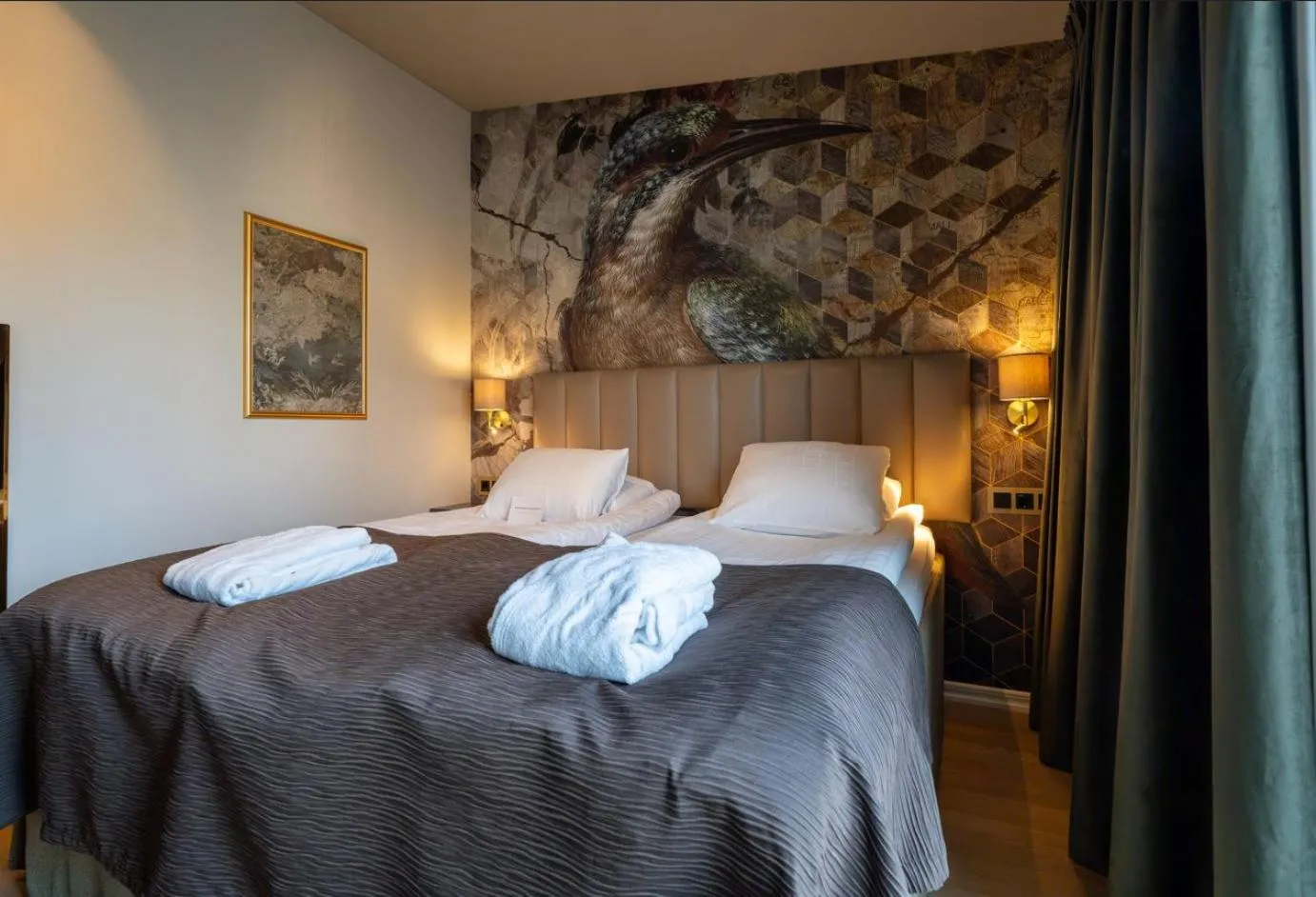 Bedroom, Bed in Scandic Arvika