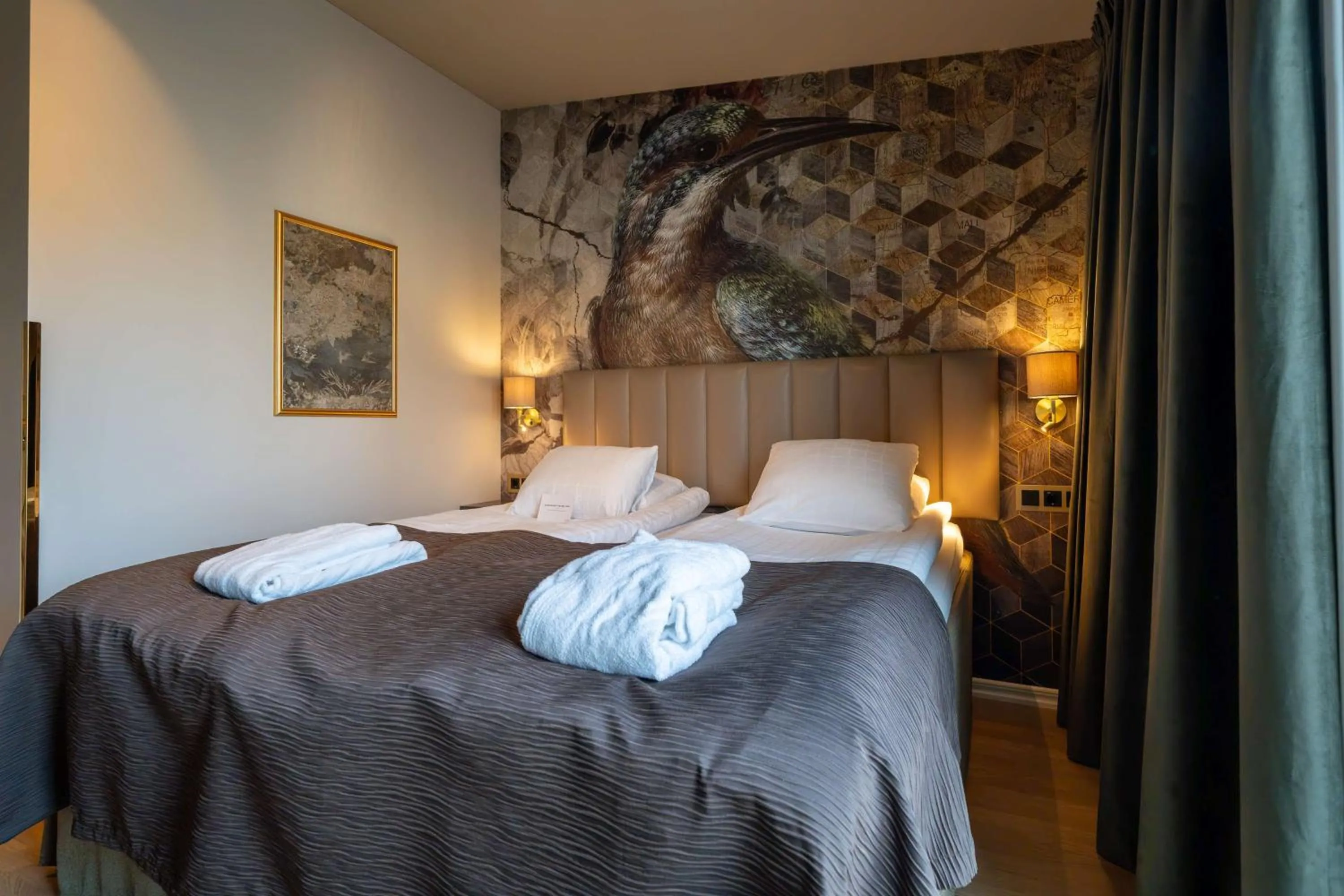 Bedroom, Bed in Scandic Arvika