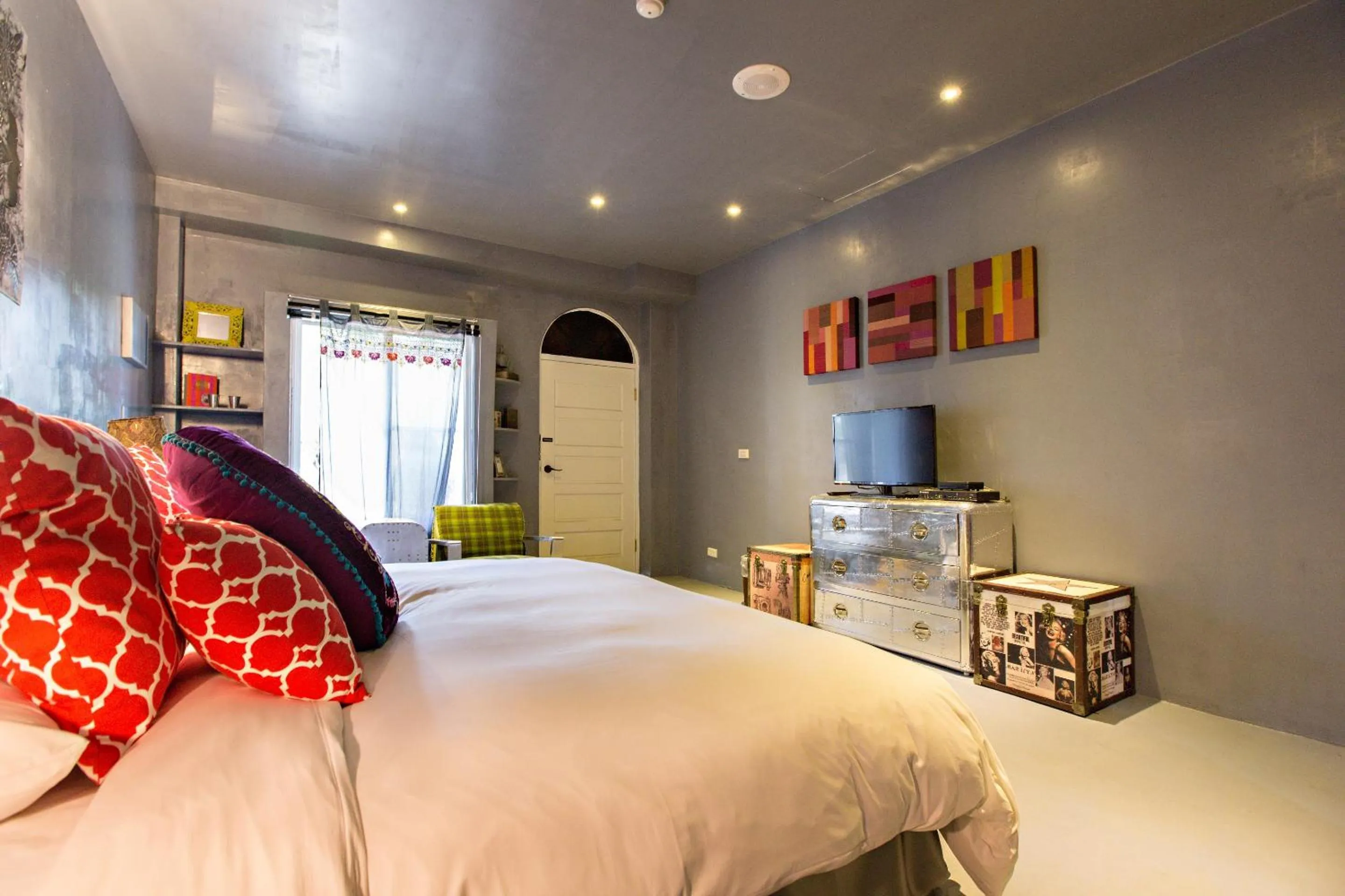 TV and multimedia, Bed in Jinhue Hotel