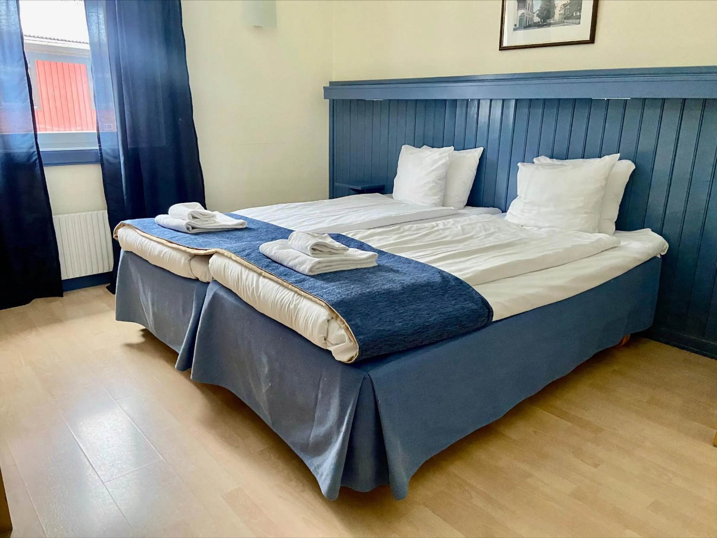 Bed in First Camp Moraparken Hotel