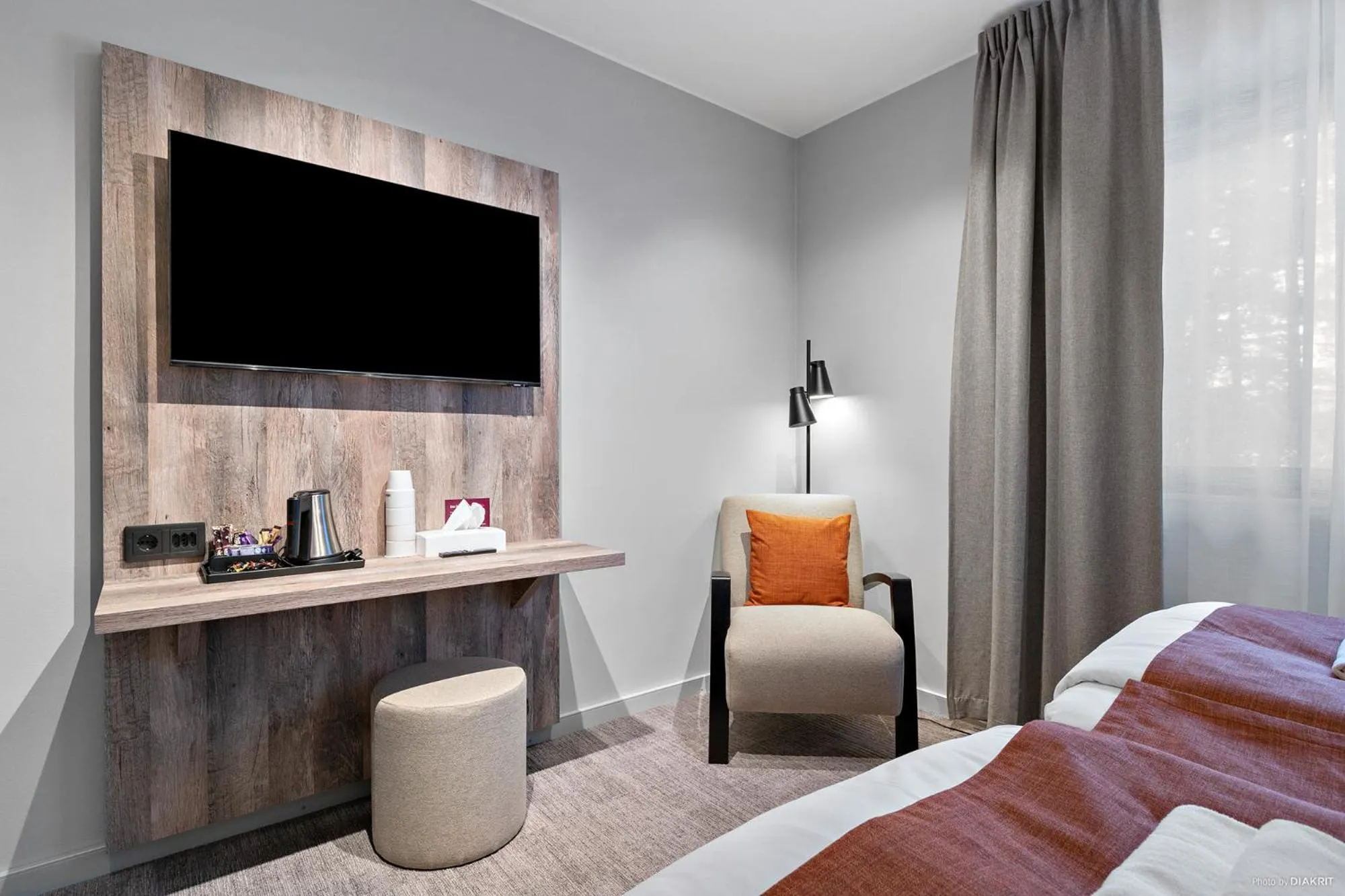 Bed in First Camp Moraparken Hotel