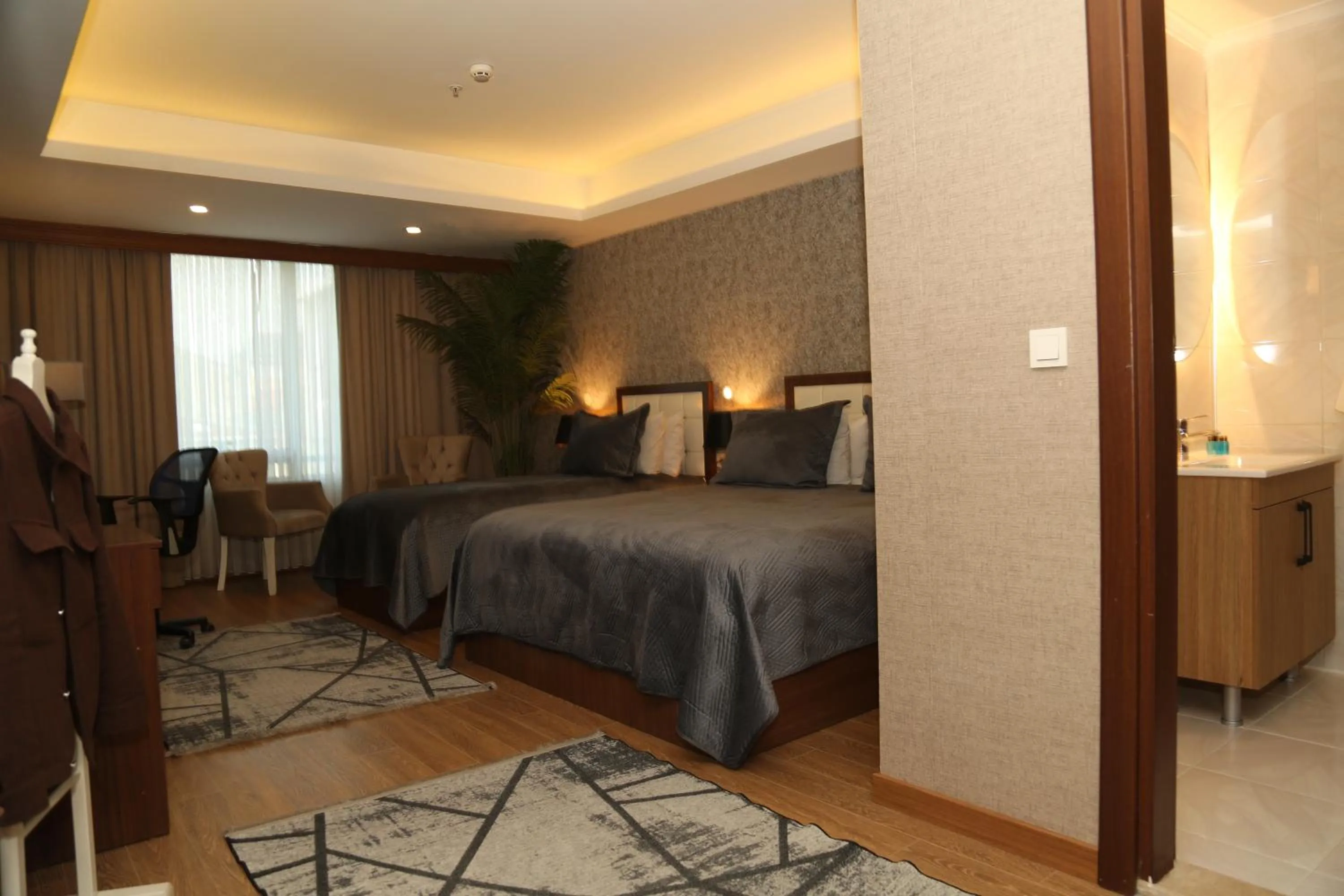 Bed in Cebeci Grand Hotel