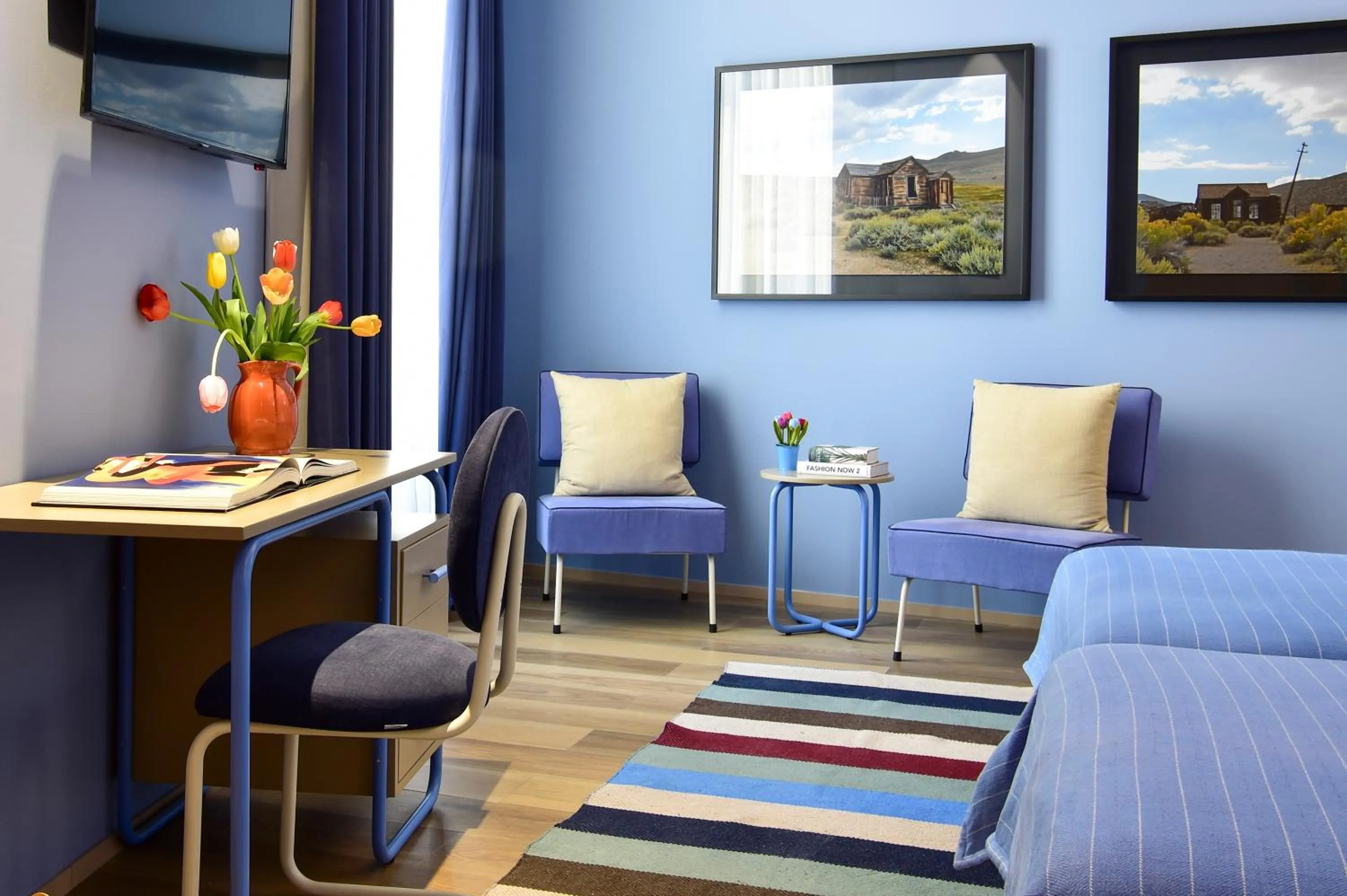 Bed in The Editory House Ribeira Porto Hotel