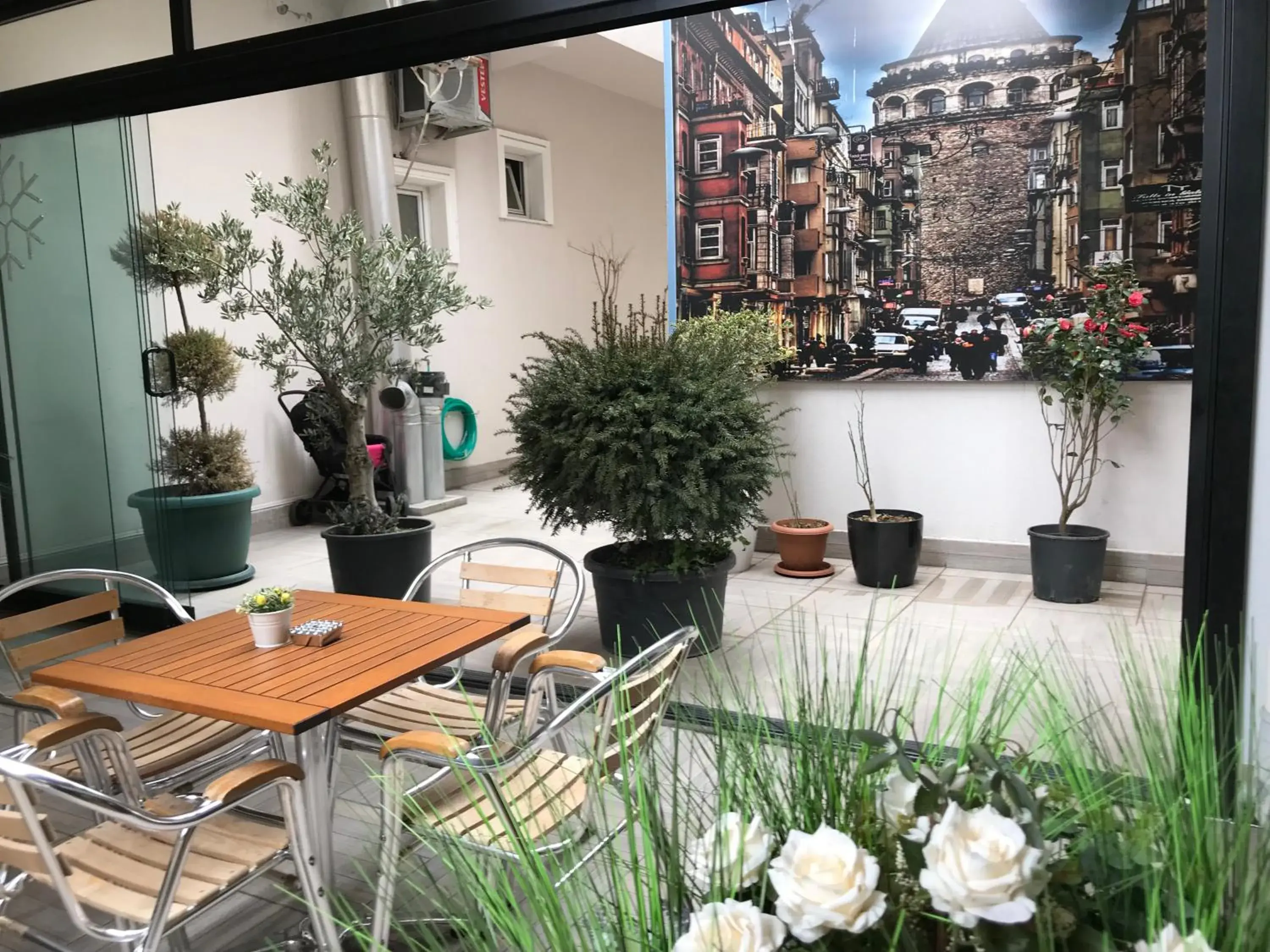 Garden view in Niconya Port Suite&Hotel Garden view in Niconya Port Suite&Hotel