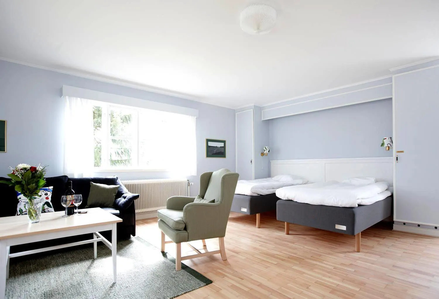 Property building, Bed in Hooks Herrgård