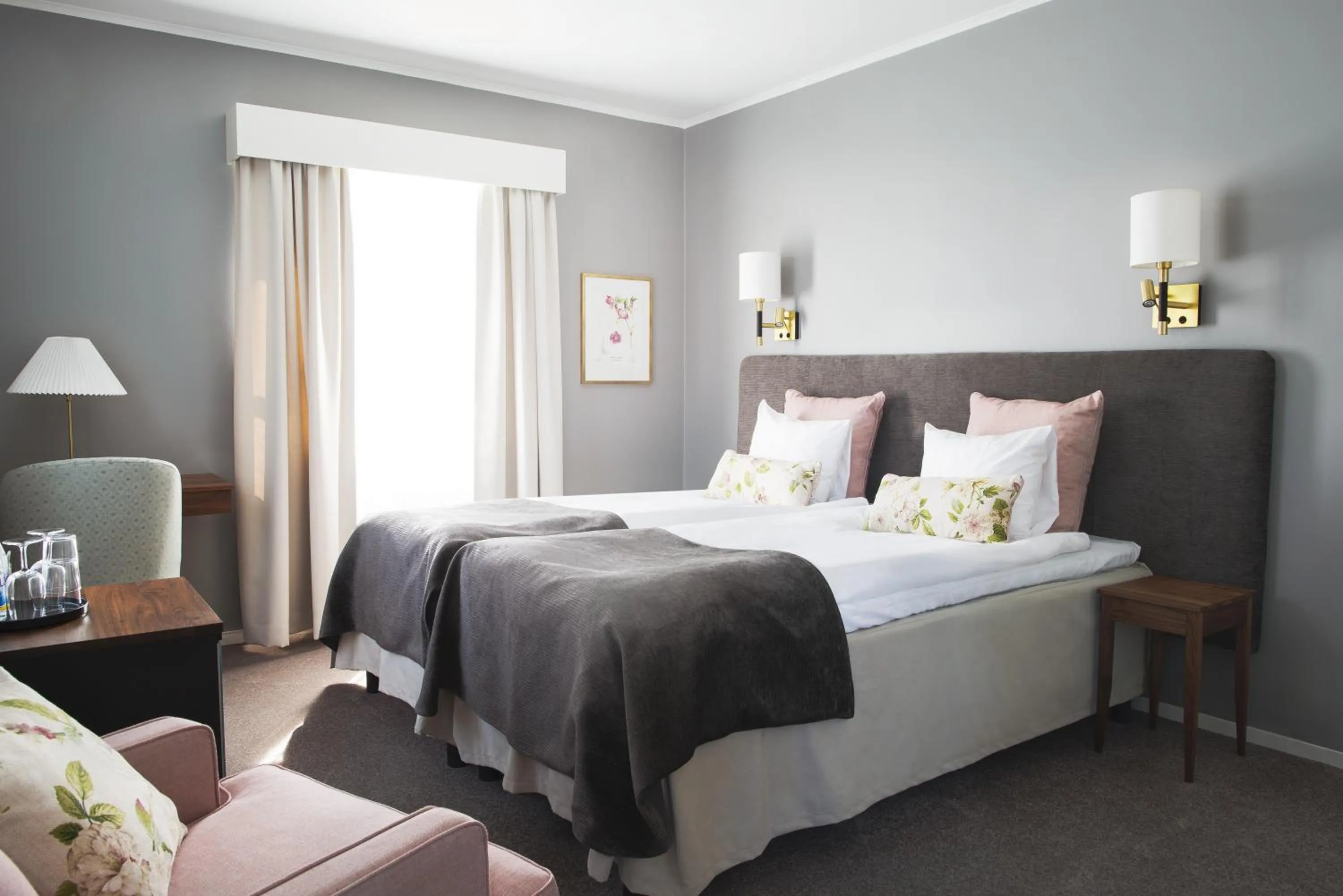 Property building, Bed in Hooks Herrgård